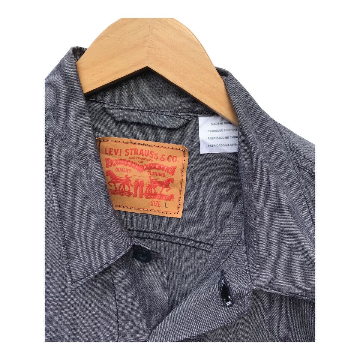 Levi's Levis Trucker Chambray Light Jacket Size US M / EU 48-50 / 2 - 2 Thumbnail