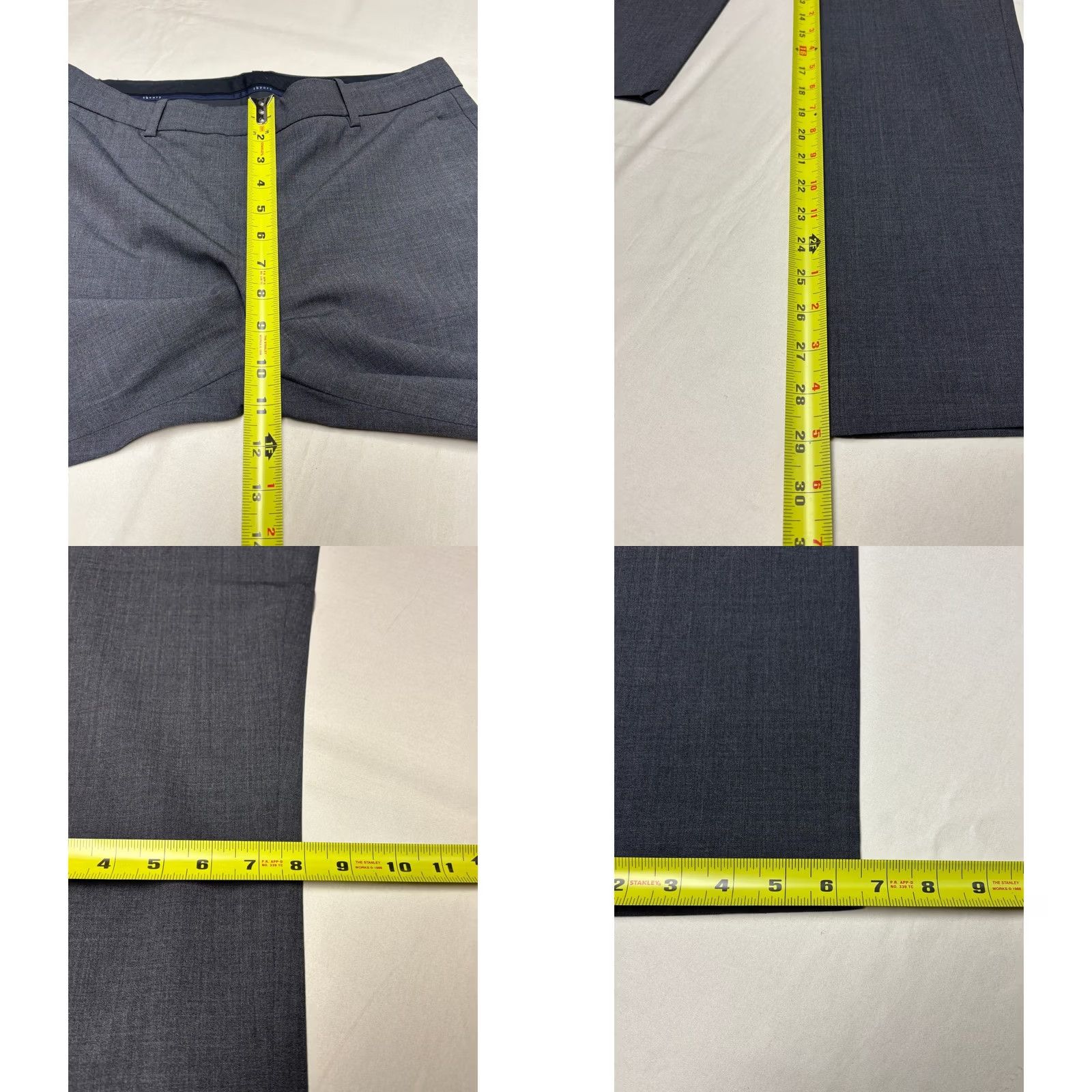 Theory Theory Testra 2B Edition Grey Wool Blend Straight Leg Dress Pants Womens 8 32X29 USA Size M / US 6-8 / IT 42-44 - 8 Thumbnail