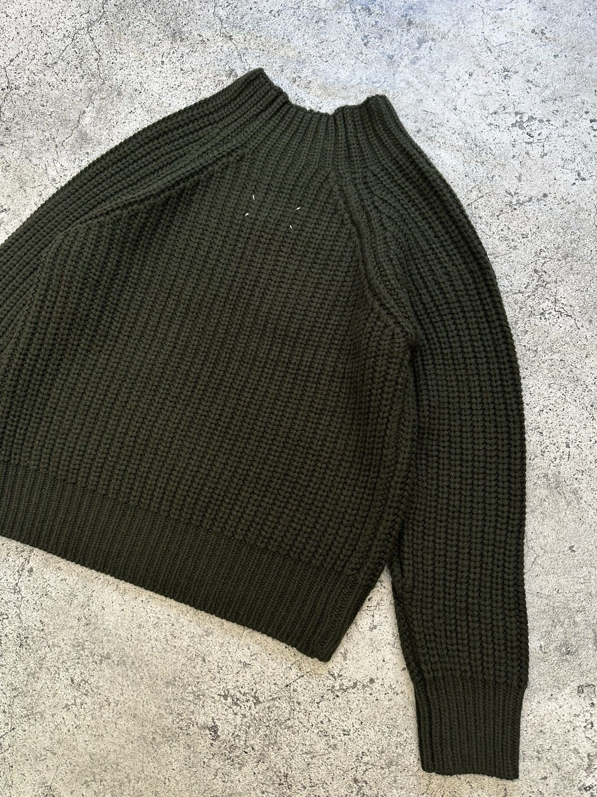Pre-owned Maison Margiela Aw15  Sweater In Khaki
