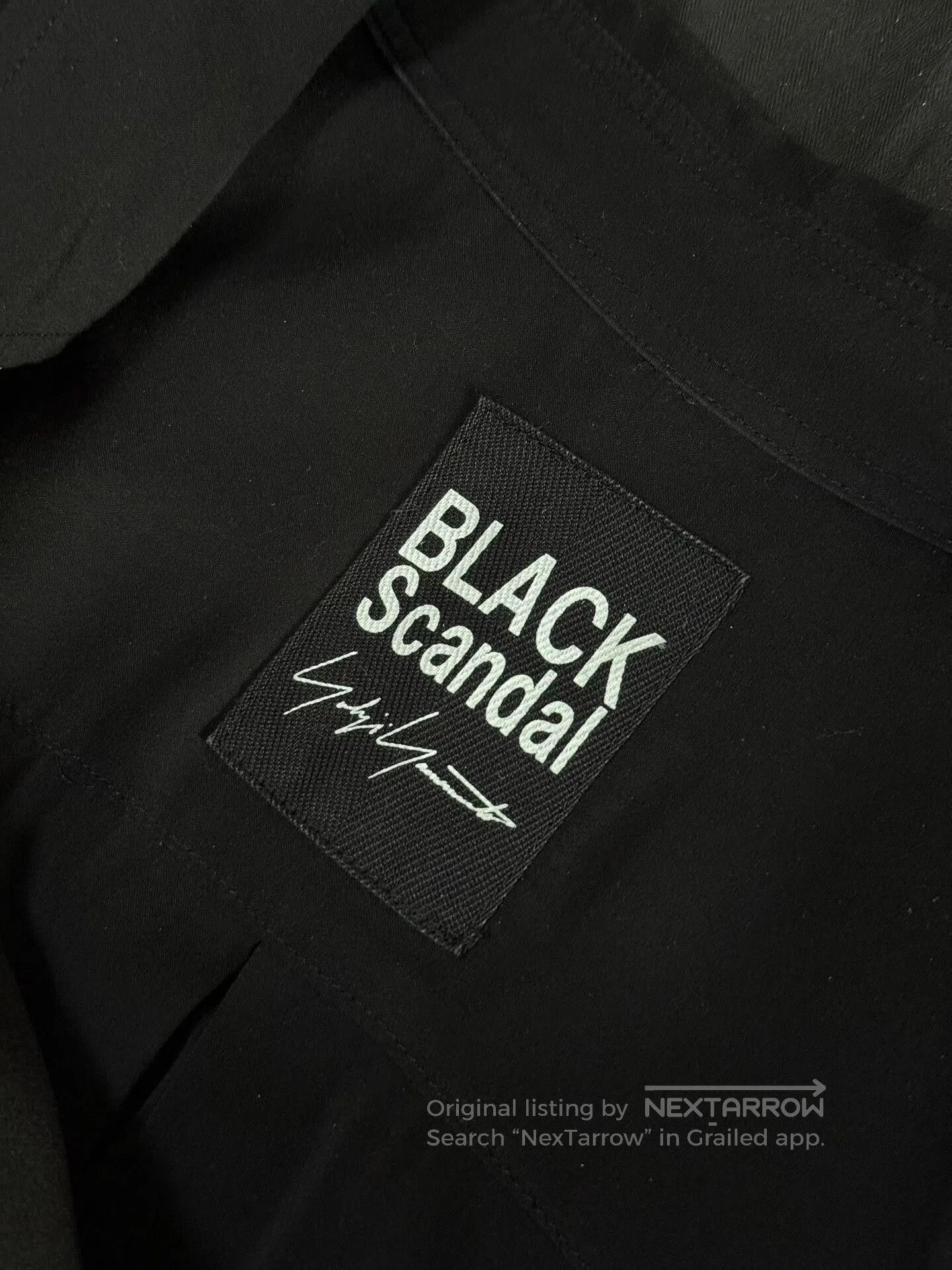 Yohji Yamamoto Yohji Yamamoto Black Scandal Silk Shirt. Size L / US 10 / IT 46 - 8 Thumbnail