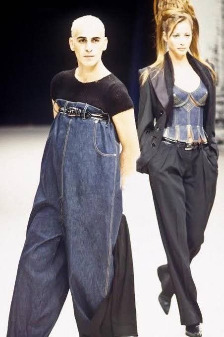 Jean Paul Gaultier Jean Paul Gaultier - S/S 1993 Indigo Les Androgynous-Jeans Size ONE SIZE - 14 Thumbnail
