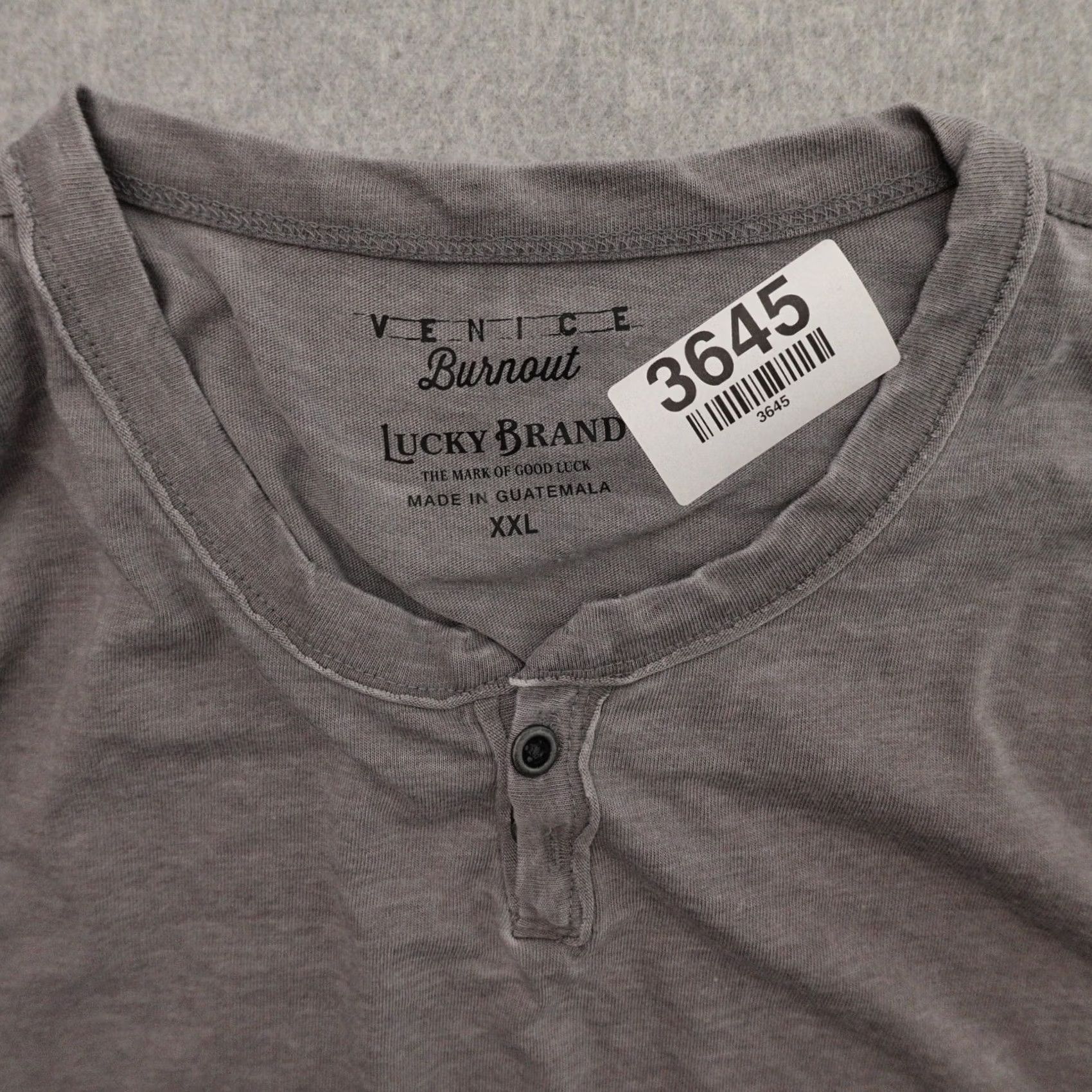 Lucky Brand Lucky Brand Tshirt Mens 2XL Gray Crew Neck Short Sleeve Vintage? Size US XXL / EU 58 / 5 - 4 Thumbnail