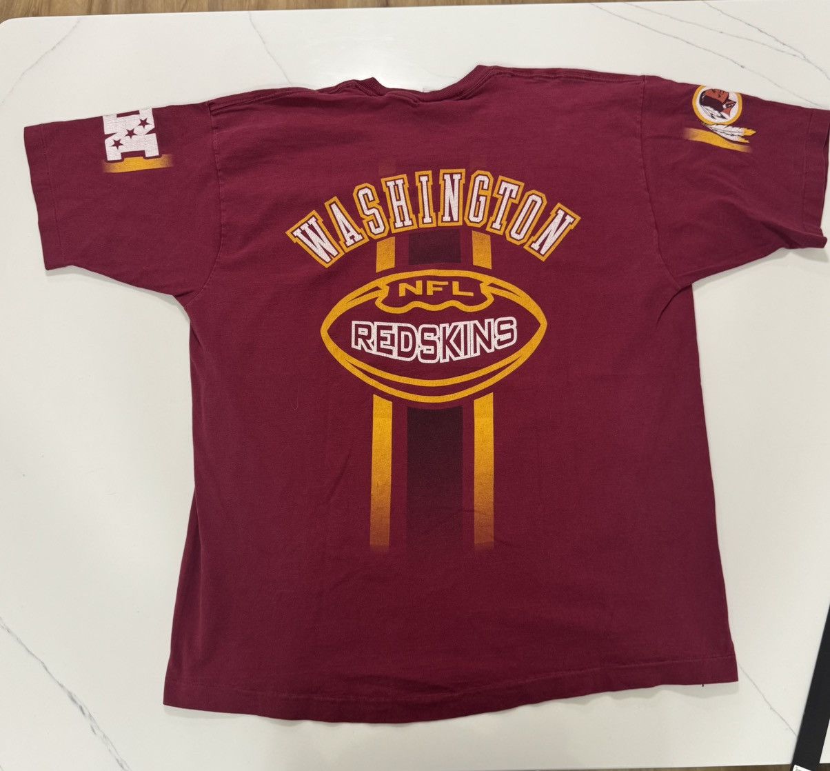 Pro Player 🏈 Vintage 90s Washington Redskins NFL Tee — Made in USA 🇺🇸 Size US XXL / EU 58 / 5 - 2 Thumbnail