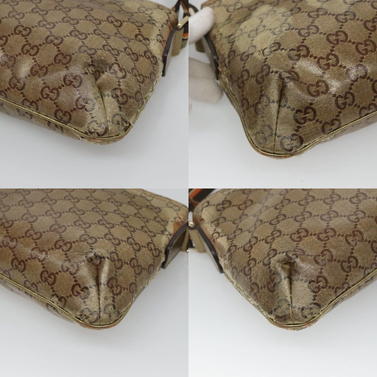 Gucci GUCCI GG Crystal Shoulder Bag Brown Gold Size ONE SIZE - 10 Thumbnail