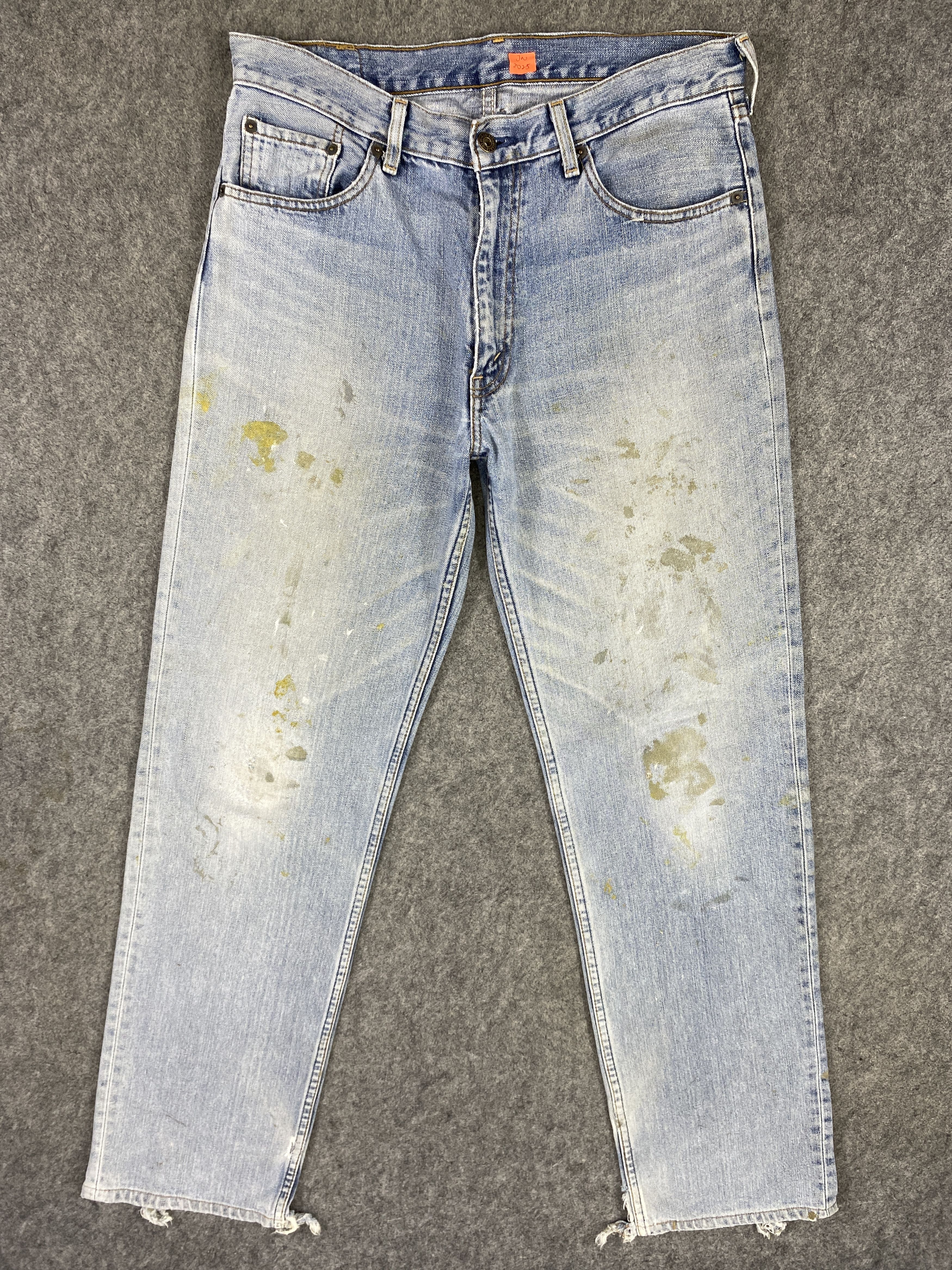 image of Distressed Denim x Levis Light Blue Wash Vintage Levi's 502 33X33.5 Denim -Jn2025, Men's