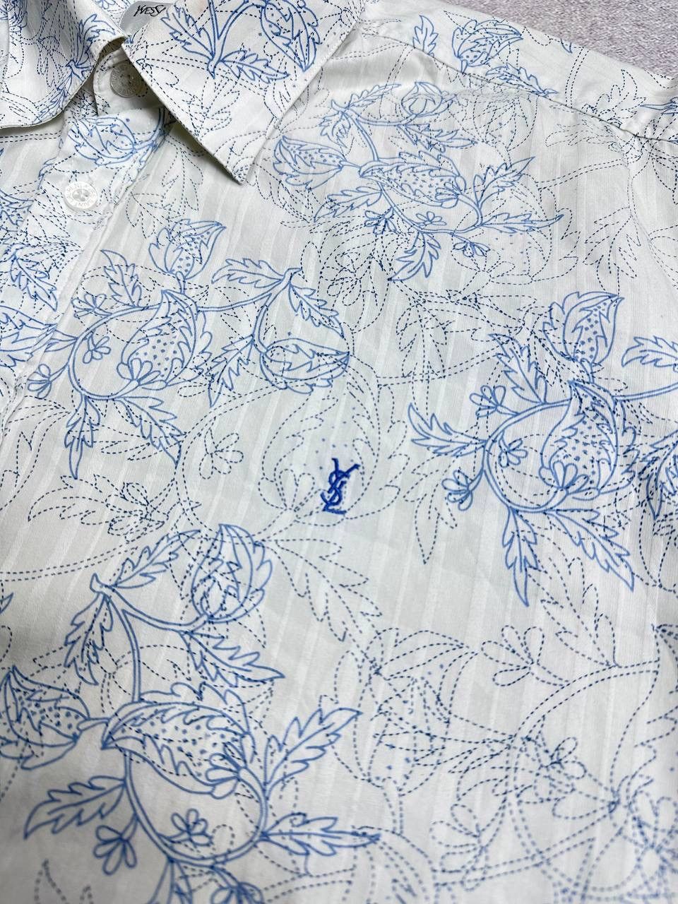 Yves Saint Laurent Vintage YSL Yves Saint Laurent Floral Shirt Y2K L Size US L / EU 52-54 / 3 - 3 Thumbnail