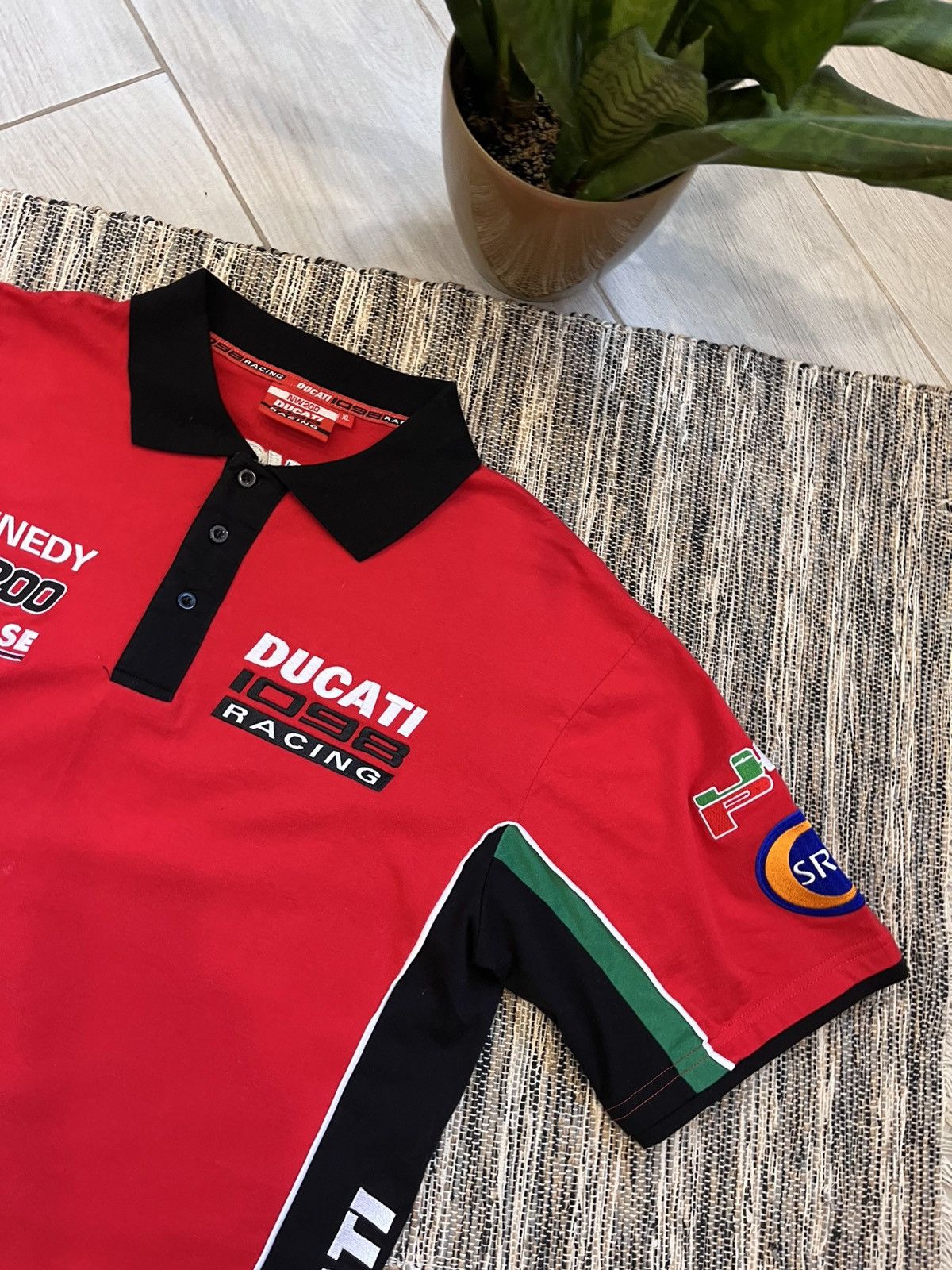 Ducati × Vintage Vintage Ducati Racing Polo Tshirt 1098 Glinth Enterprises Size US XL / EU 56 / 4 - 6 Thumbnail