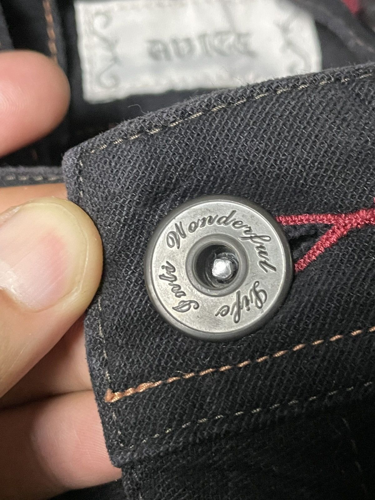 Japanese Brand × Seditionaries × Vintage Vintage AVICE Gothic Flare Jeans Bondage (78) Size US 32 / EU 48 - 17 Thumbnail