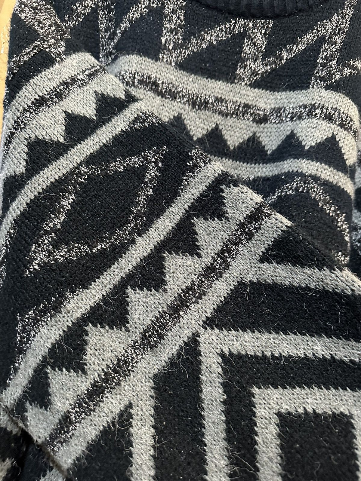 Vintage 📌 vintage 90s Coogi Style Knit Sweater Large Size US L / EU 52-54 / 3 - 5 Thumbnail