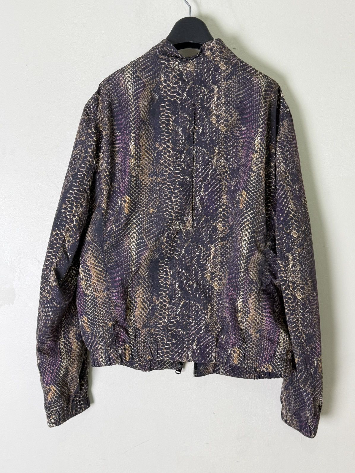 Yves Saint Laurent Yves Saint Laurent Purple and Gold Snakeskin Blouson Jacket Size US M / EU 48-50 / 2 - 2 Thumbnail