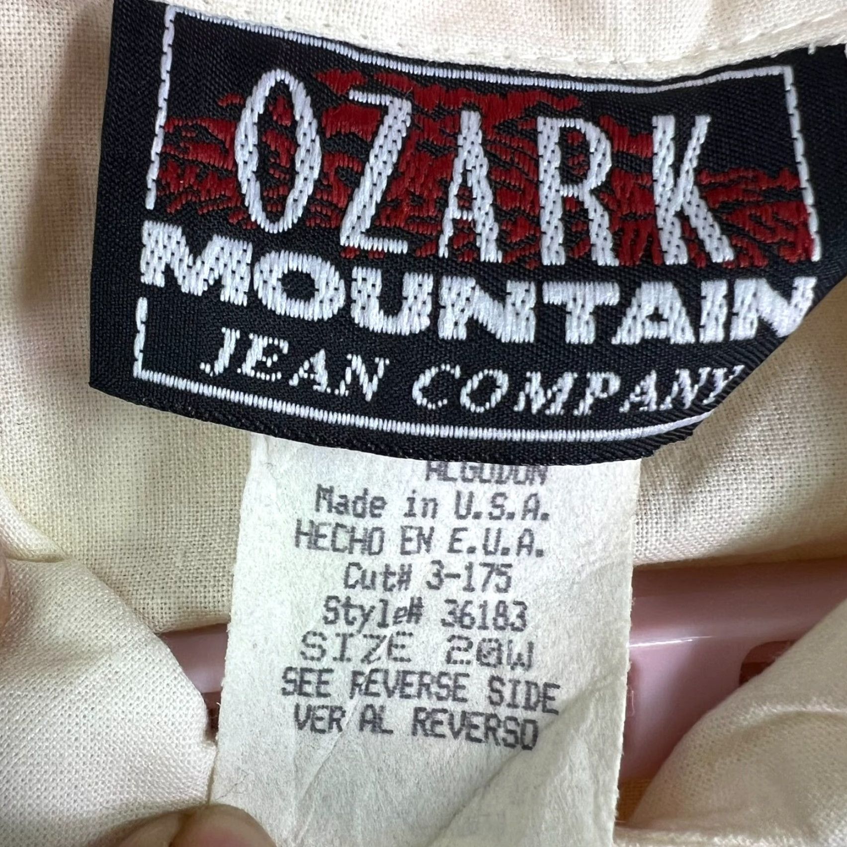 Vintage VINTAGE Ozark Mountain Western Shirt Women Plus Size 20W Cotton Fringe Geometric Western Theme Casual Size 3XL / US 20-22 - 6 Thumbnail
