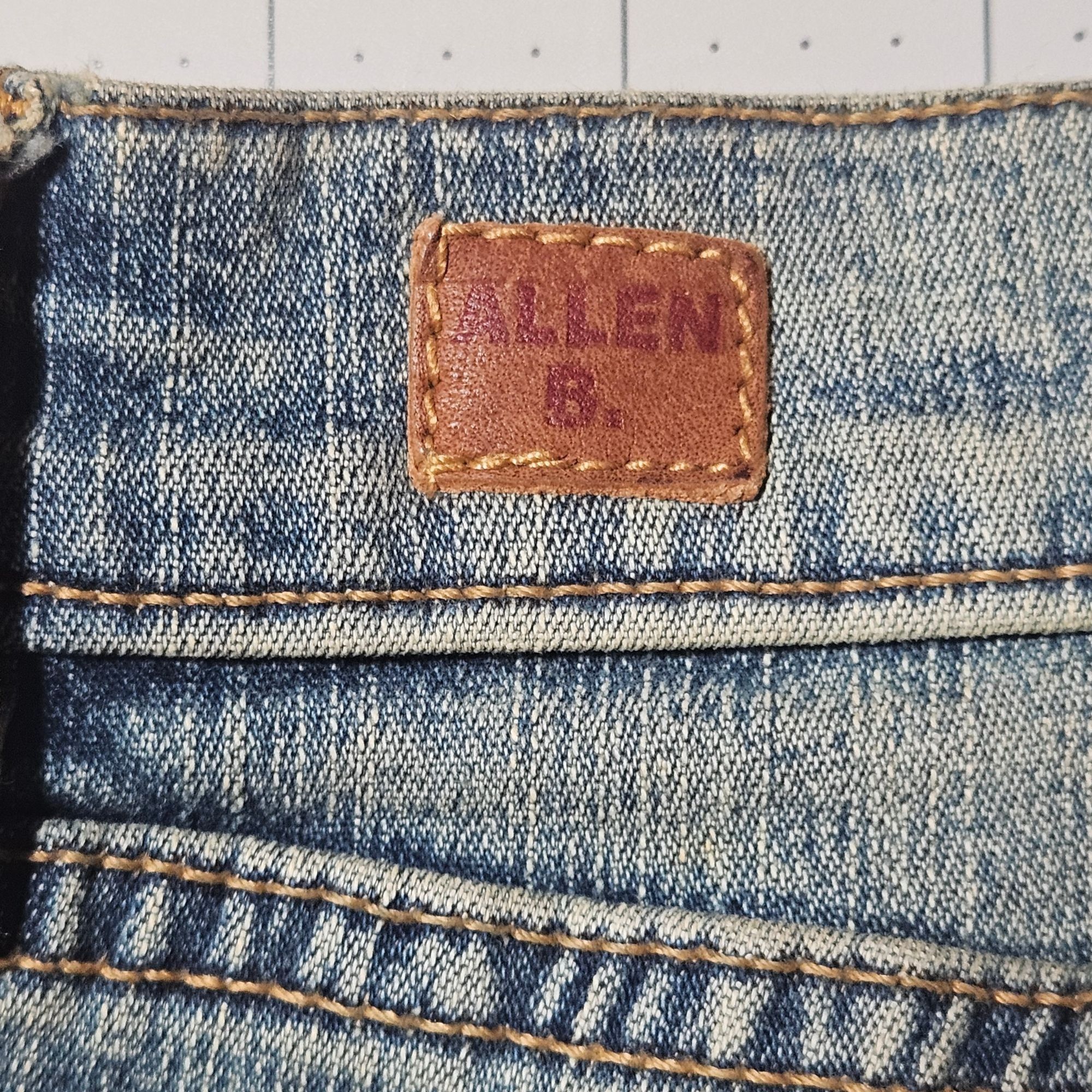 Other VTG Y2K Allen B. Women Flared Jeans Snakeskin Inset Y2K Grun Size 30" / US 8 / IT 44 - 14 Thumbnail