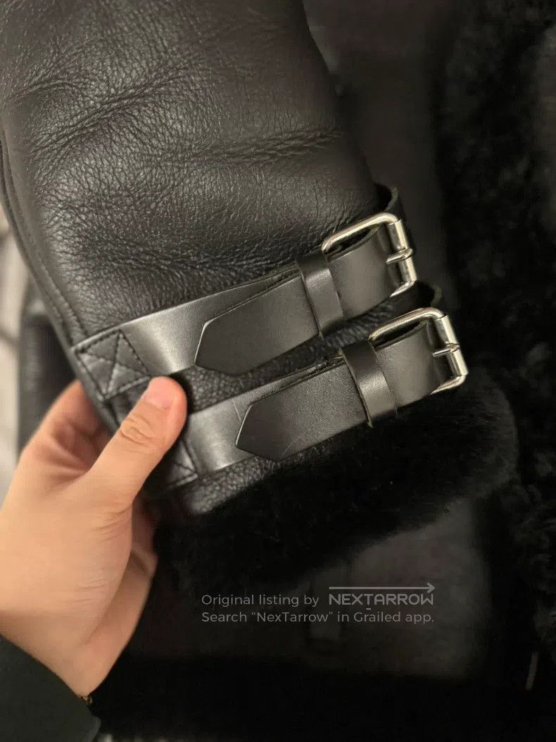 Acne Studios Acne Studios Shearling and Leather Combination Coat Size XXS / US 00 / IT 34 - 2 Thumbnail