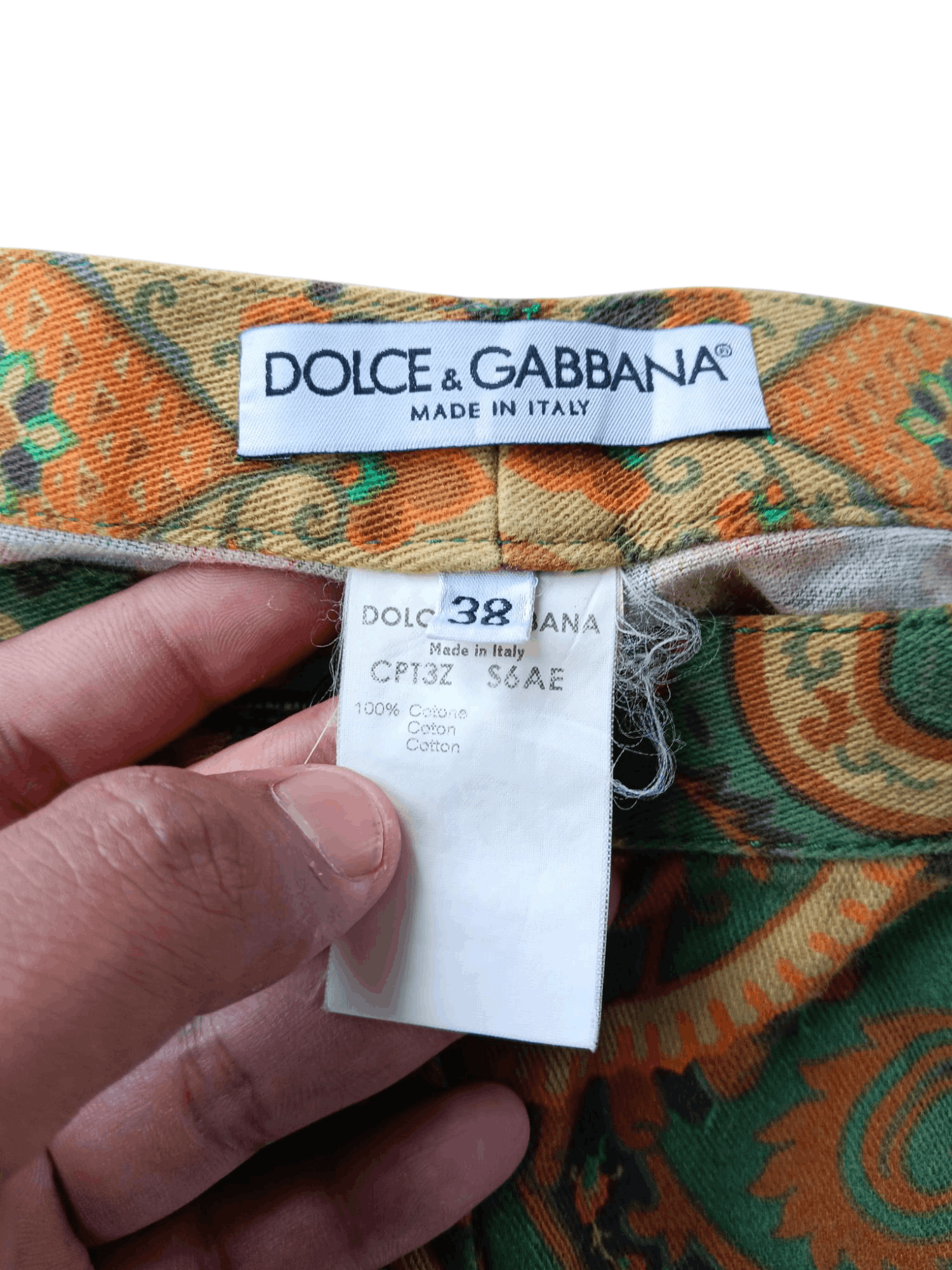 Dolce & Gabbana Dolce & gabbana paisley printed women pants Size 29" - 5 Thumbnail