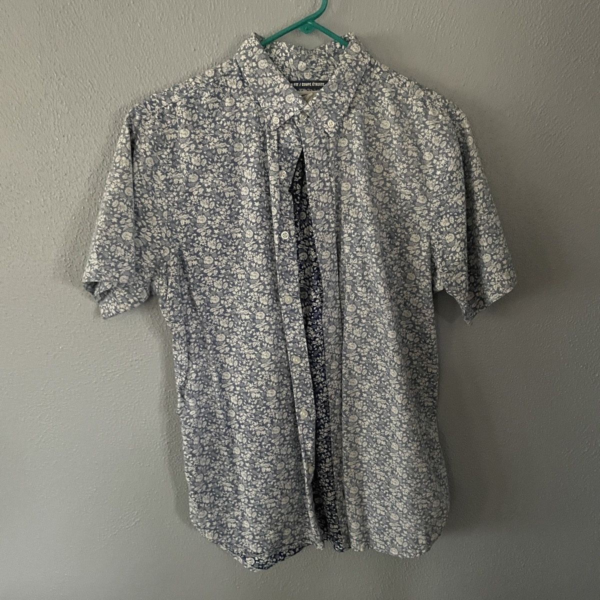 Old Navy × Vintage Old Navy Blue White Floral Button Up Mens Size M Size US M / EU 48-50 / 2 - 1 Thumbnail
