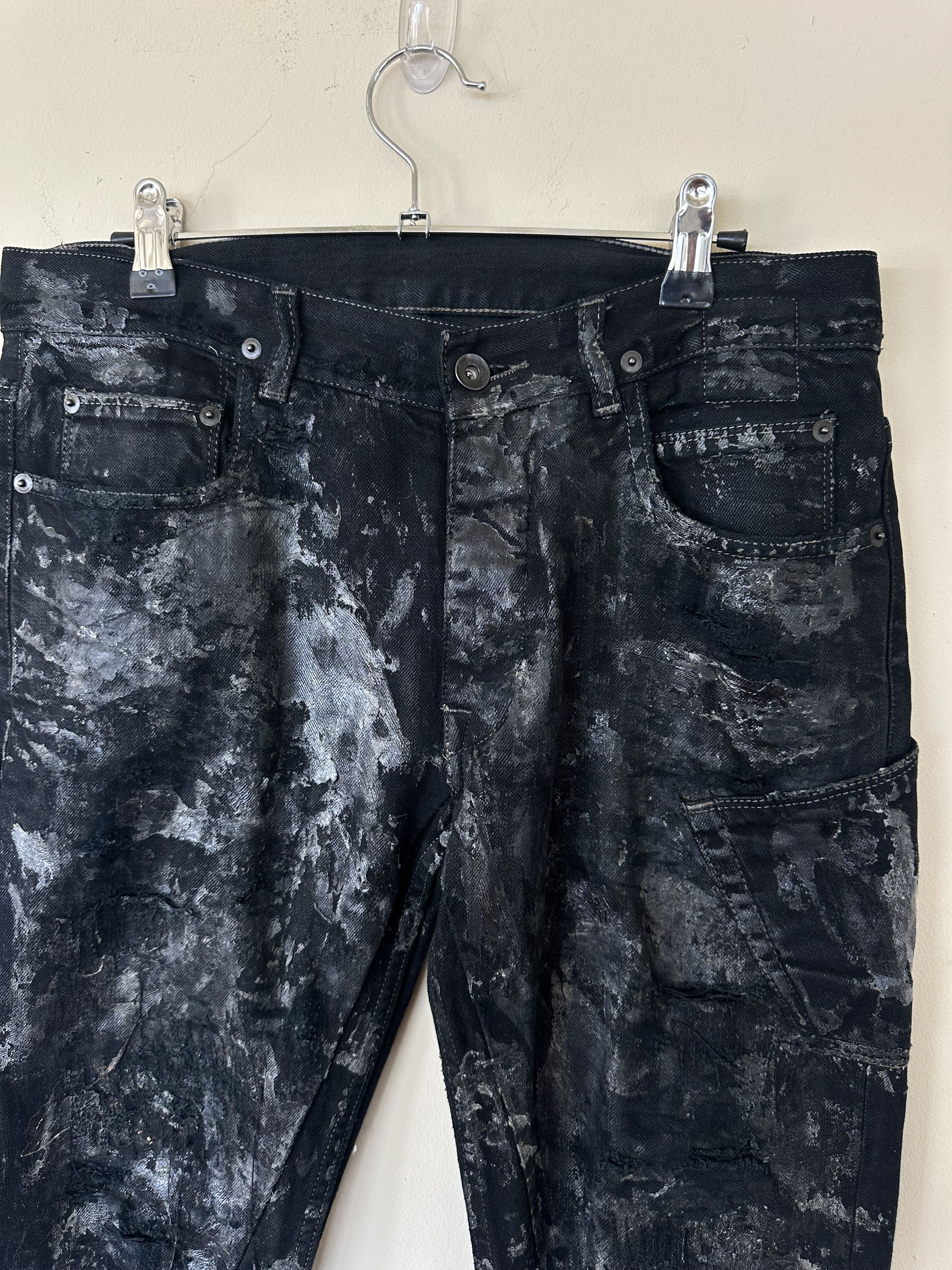 Rick Owens Rick Owens Waxed Detroit Cut Denim Size US 30 / EU 46 - 4 Thumbnail