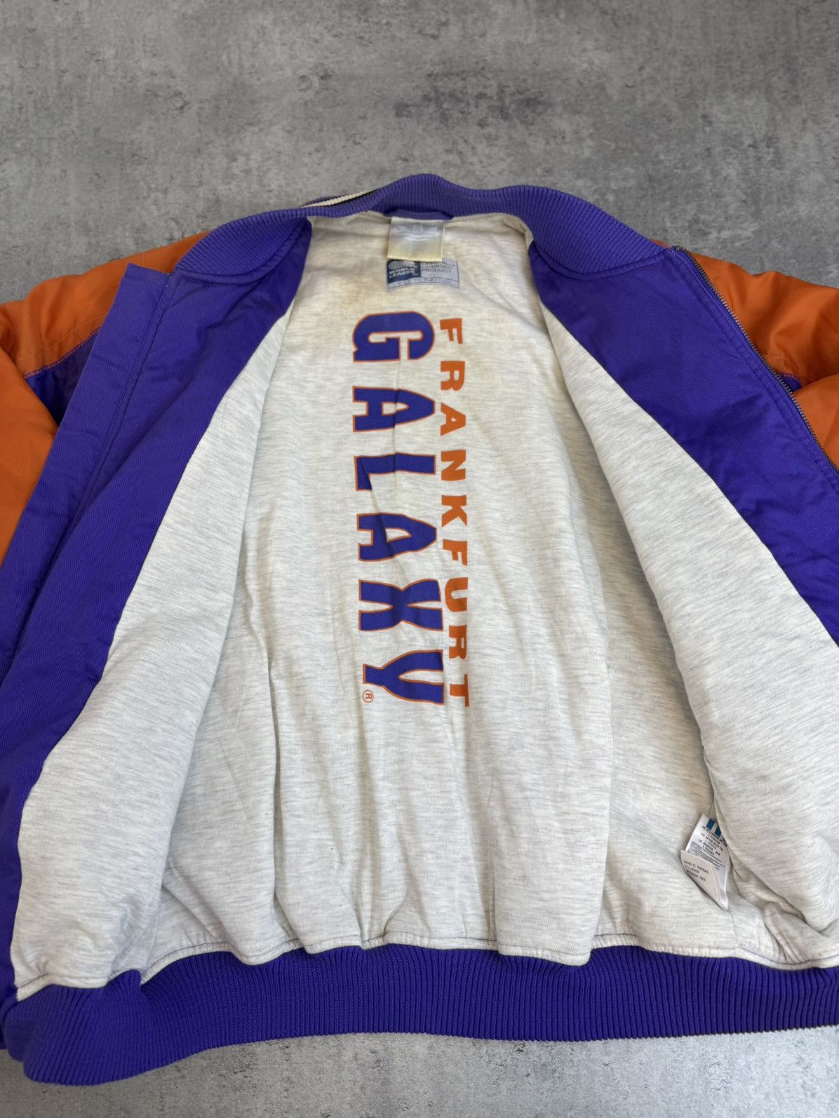 Adidas 1992 Frankfurt Galaxy World League Bomber Jacket Adidas nfl Size US L / EU 52-54 / 3 - 4 Thumbnail