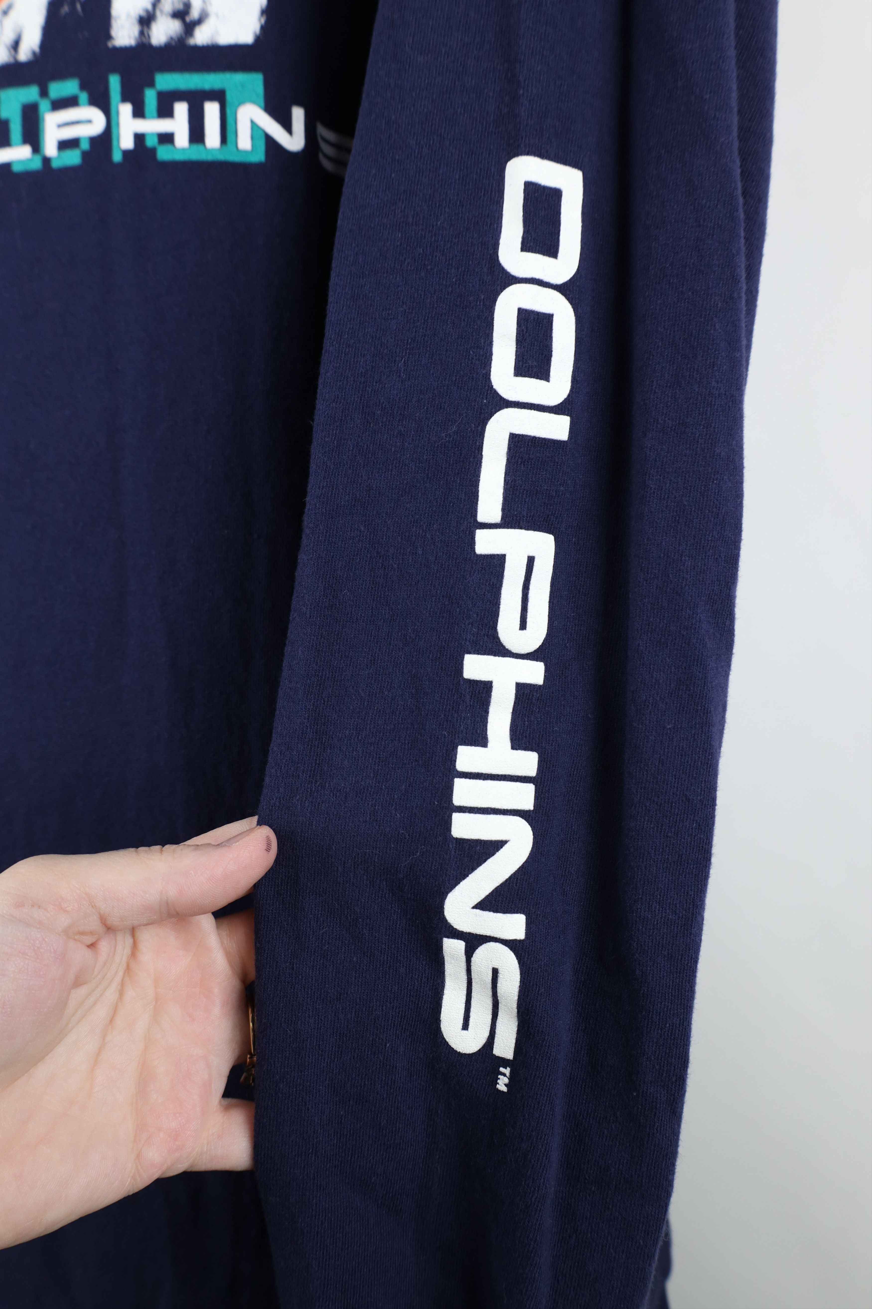 Majestic Vintage 90s Majestic Football Long Sleeve T-Shirt Blue USA Size US XL / EU 56 / 4 - 4 Thumbnail