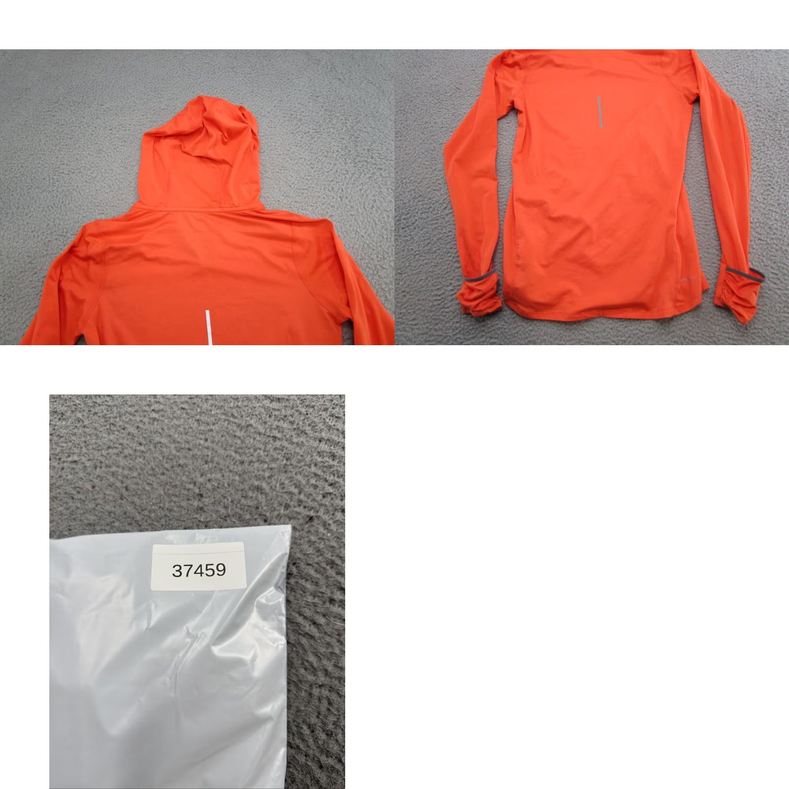 Nike Nike Dri-FIT Running V-Neck Orange Lightweight Hoodie Womens Size S Size S / US 4 / IT 40 - 10 Thumbnail