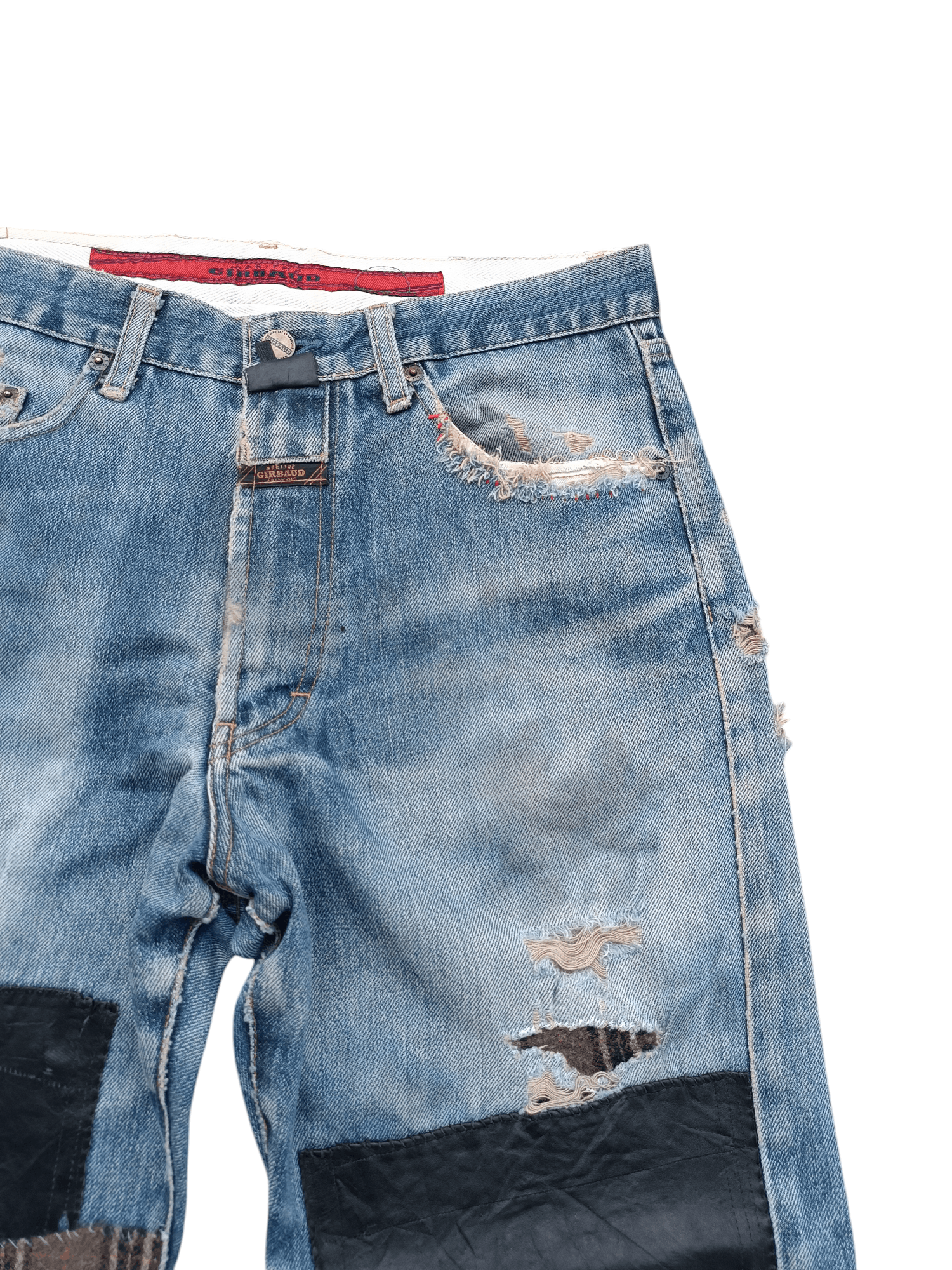 Marithe + Francois Girbaud × Vintage Marithe Francois Girbaud Stoned Washed Rips Distress Jeans Size US 30 / EU 46 - 3 Thumbnail