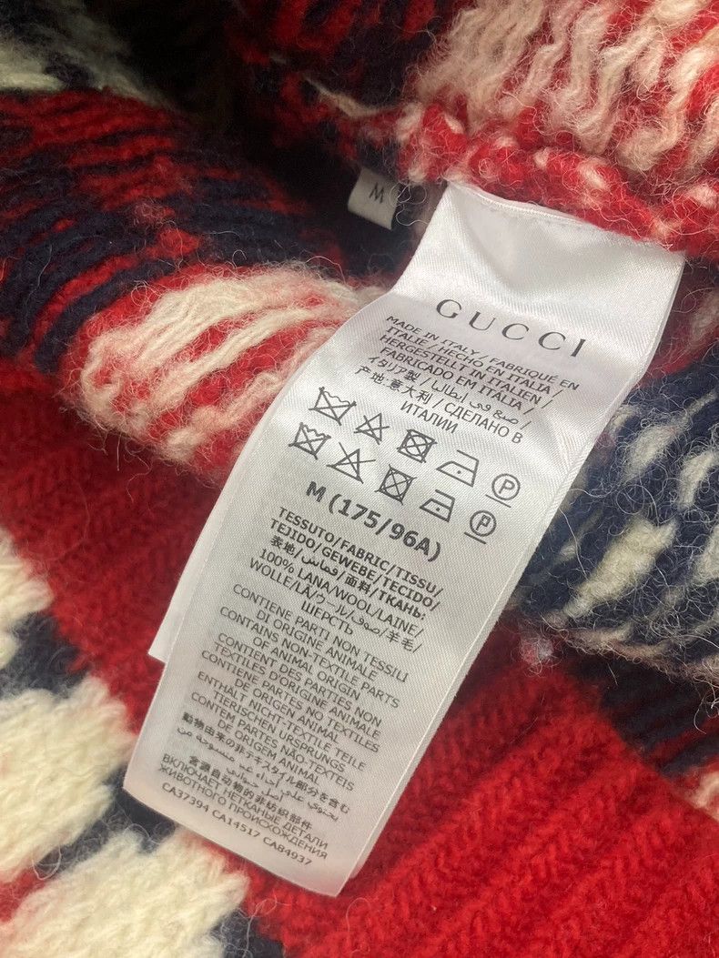 Gucci Gucci Red printed wool cardigan coat Size M / US 6-8 / IT 42-44 - 5 Thumbnail