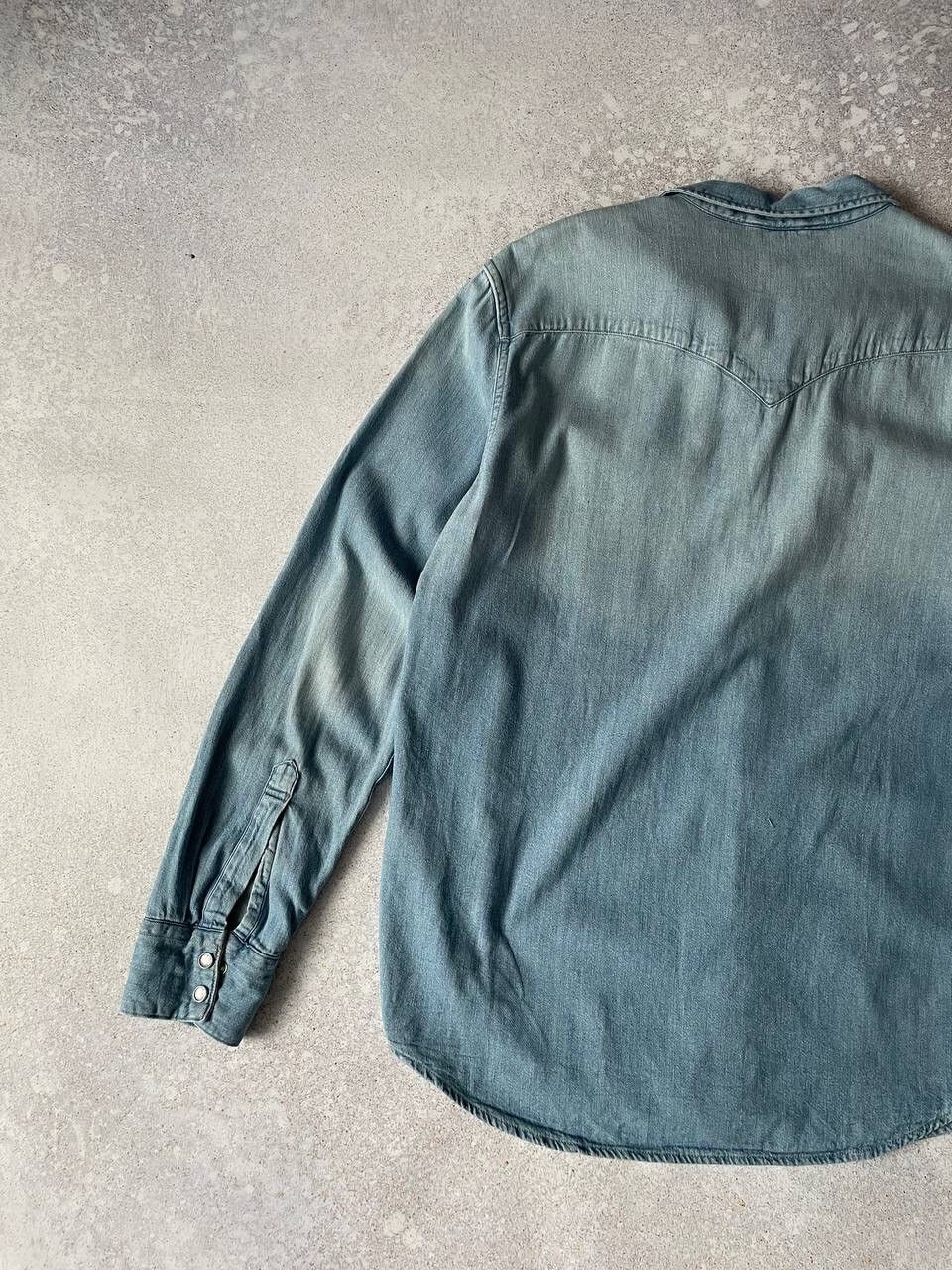 Levi's × Levi's Vintage Clothing × Vintage Vintage 90s Levi’s Washed Blue Denim Shirts Button Up Y2K Size US L / EU 52-54 / 3 - 8 Thumbnail