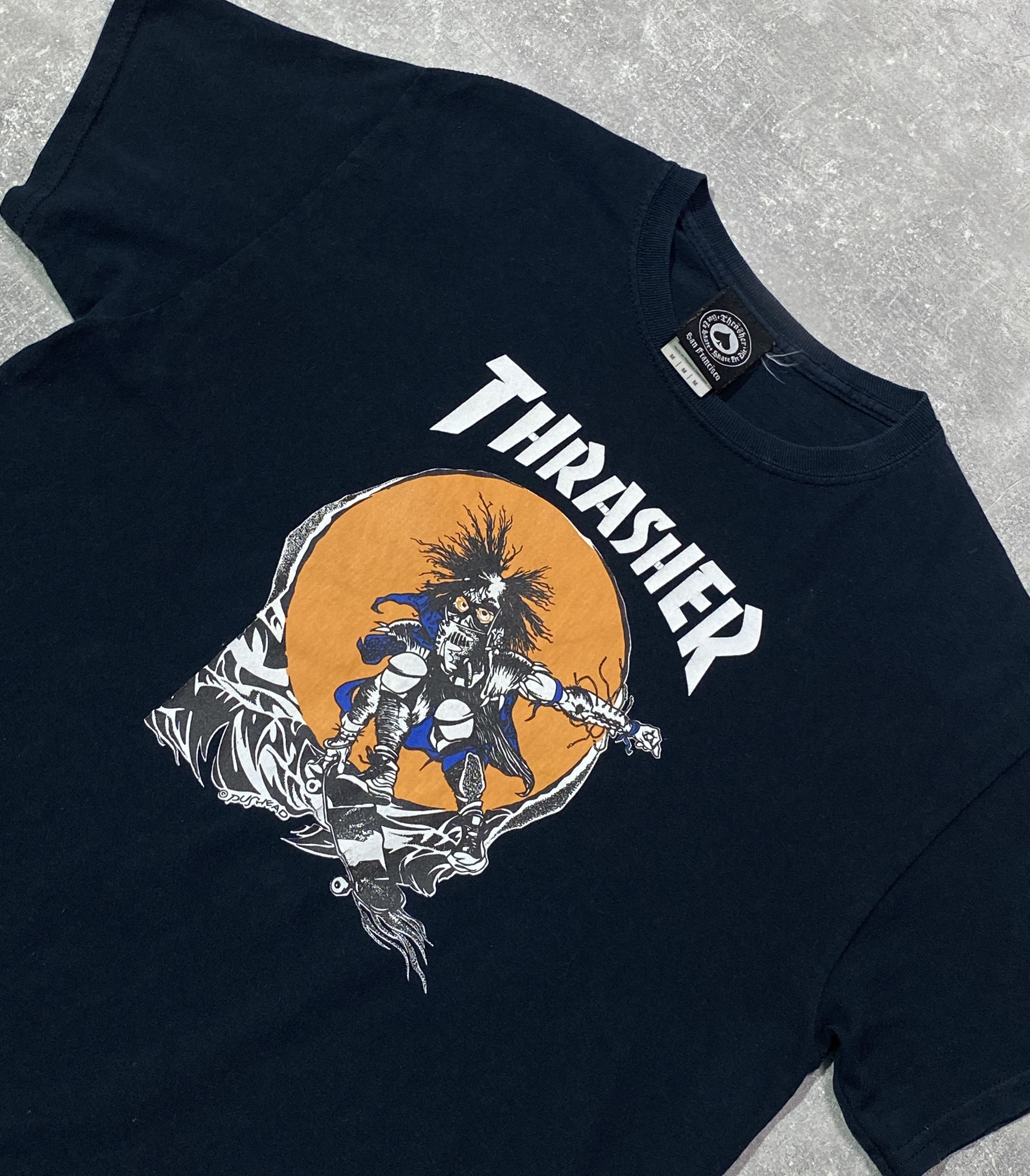 Thrasher Vintage Thrasher Pushead Skate Death T-shirt Size US M / EU 48-50 / 2 - 3 Thumbnail