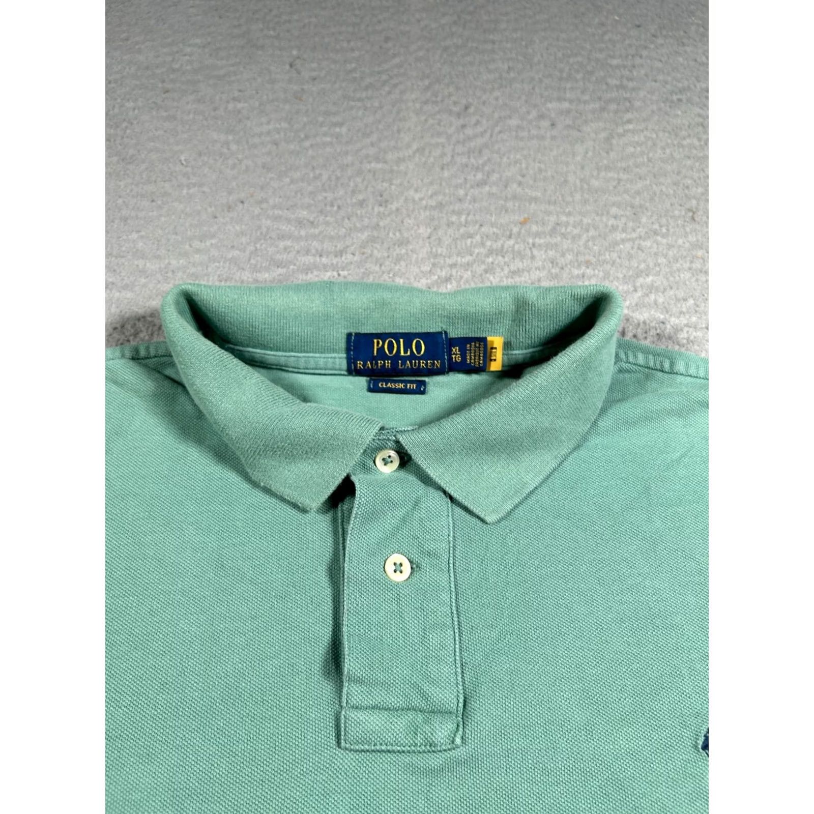 Polo Ralph Lauren Polo Ralph Lauren Polo Shirt Men XL Green Classic Fit Pony Logo Golf Performance Shirt Size US XL / EU 56 / 4 - 3 Thumbnail