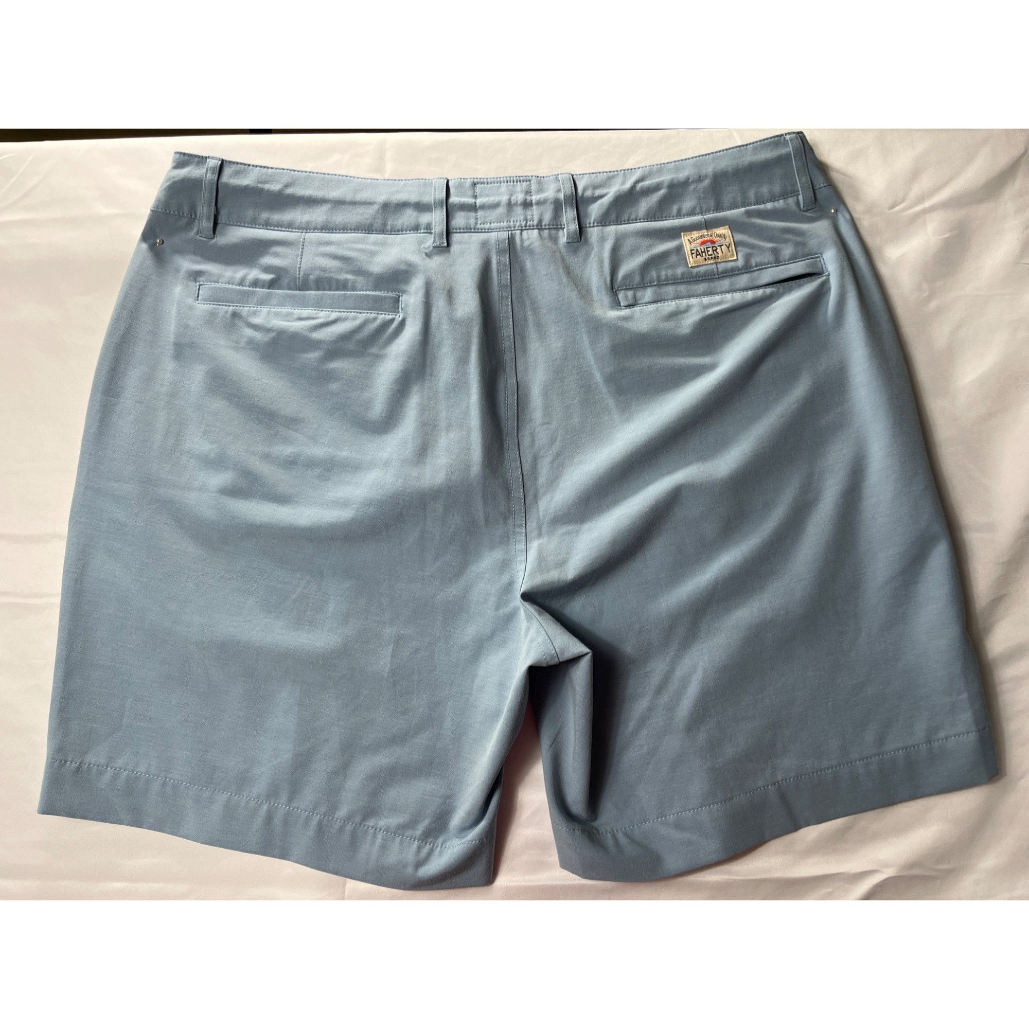 Faherty Faherty Mens Light Blue Casual Shorts Size 36 SKU 7099 Size US 36 / EU 52 - 2 Thumbnail