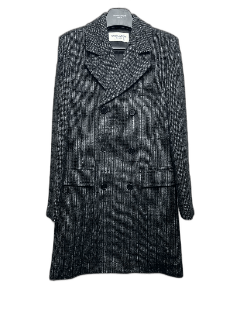 Saint Laurent Double-Breasted Wool Coat