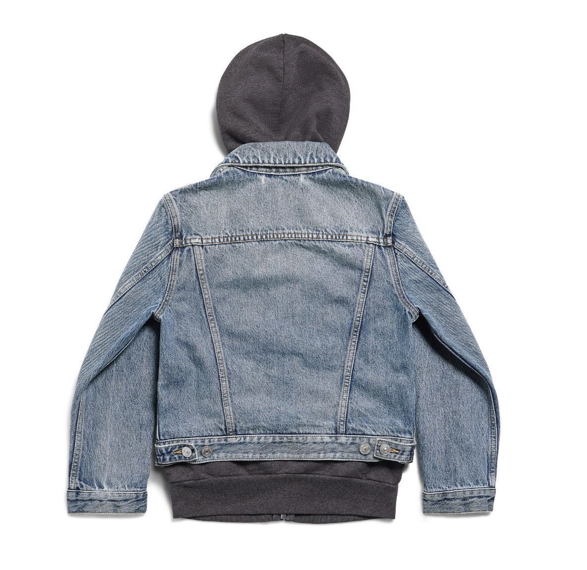 Balenciaga o1tr1nto0725 Patched Denim Jacket in Blue/Black Size US S / EU 44-46 / 1 - 2 Thumbnail