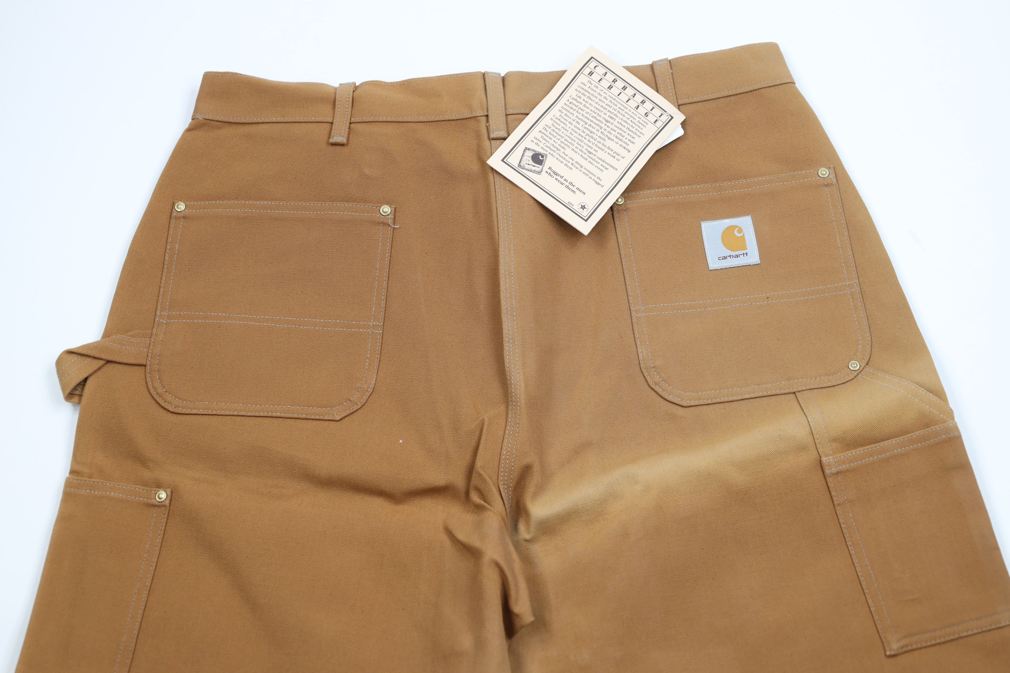 Carhartt Deadstock Vintage 90s Carhartt Wide Leg Pants Duck Brown USA Size US 42 / EU 58 - 8 Thumbnail