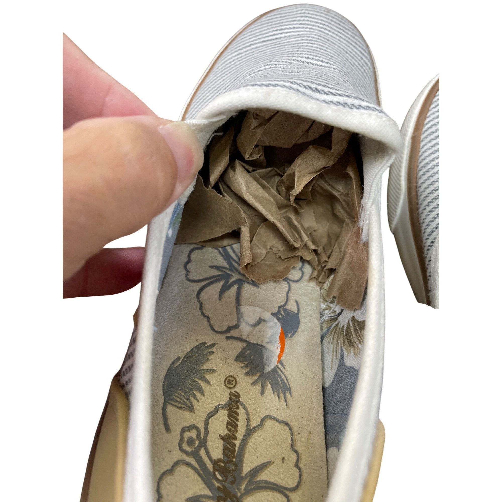 Tommy Bahama Tommy Bahama womans blue tan Slip-On loafers shoes Size 10 S Size US 9.5 / IT 39.5 - 13 Thumbnail