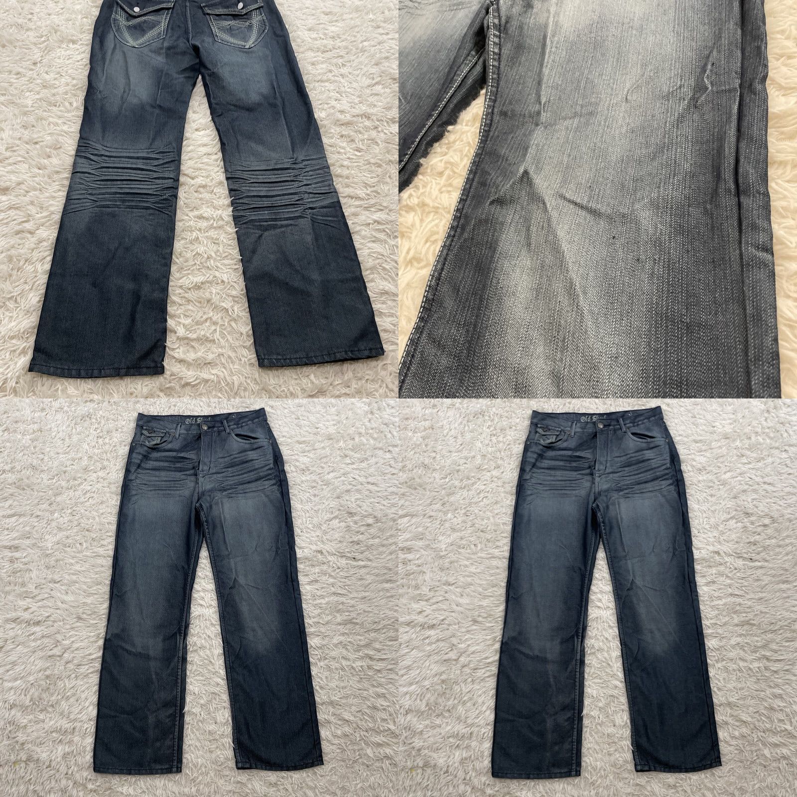 Denime VINTAGE Old Skool Straight Jeans sequin Pocket Adult 34x32 Denim Blue 5-Pocket Design Mens Jeans/Denim Shiny Dark Blue Size US 34 / EU 50 - 11 Thumbnail