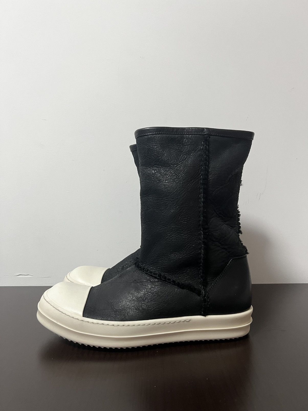 Rick Owens Rick Owens Shearling ugg ramones Boots Size US 7 / EU 40 - 2 Thumbnail