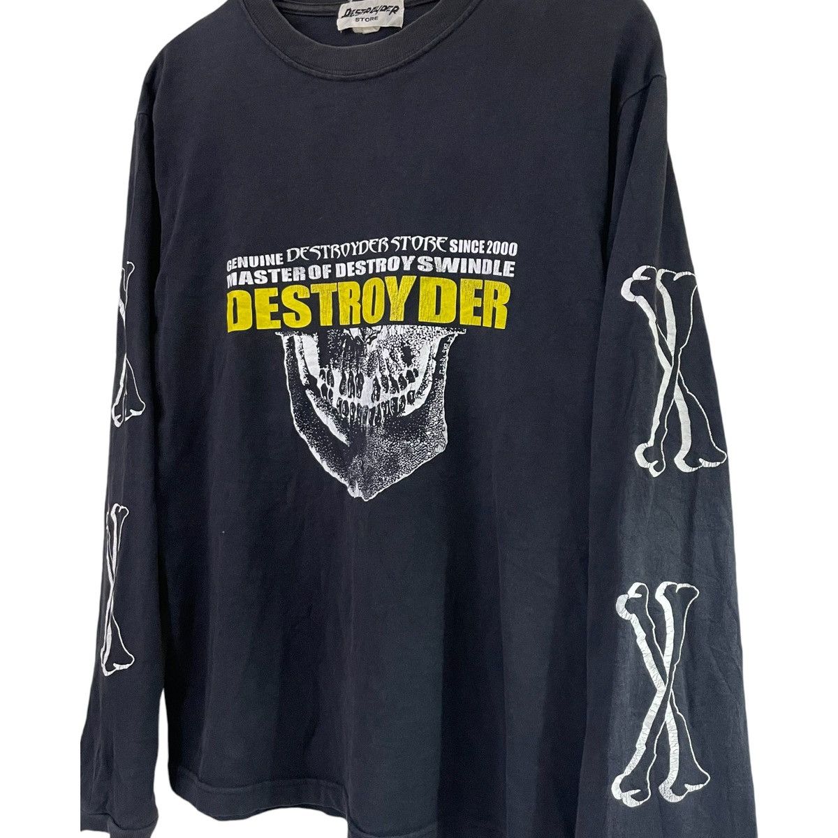 Band Tees VINTAGE Y2K PUNK BAND DESTROYDER FLAME SKELETON Size US M / EU 48-50 / 2 - 4 Thumbnail