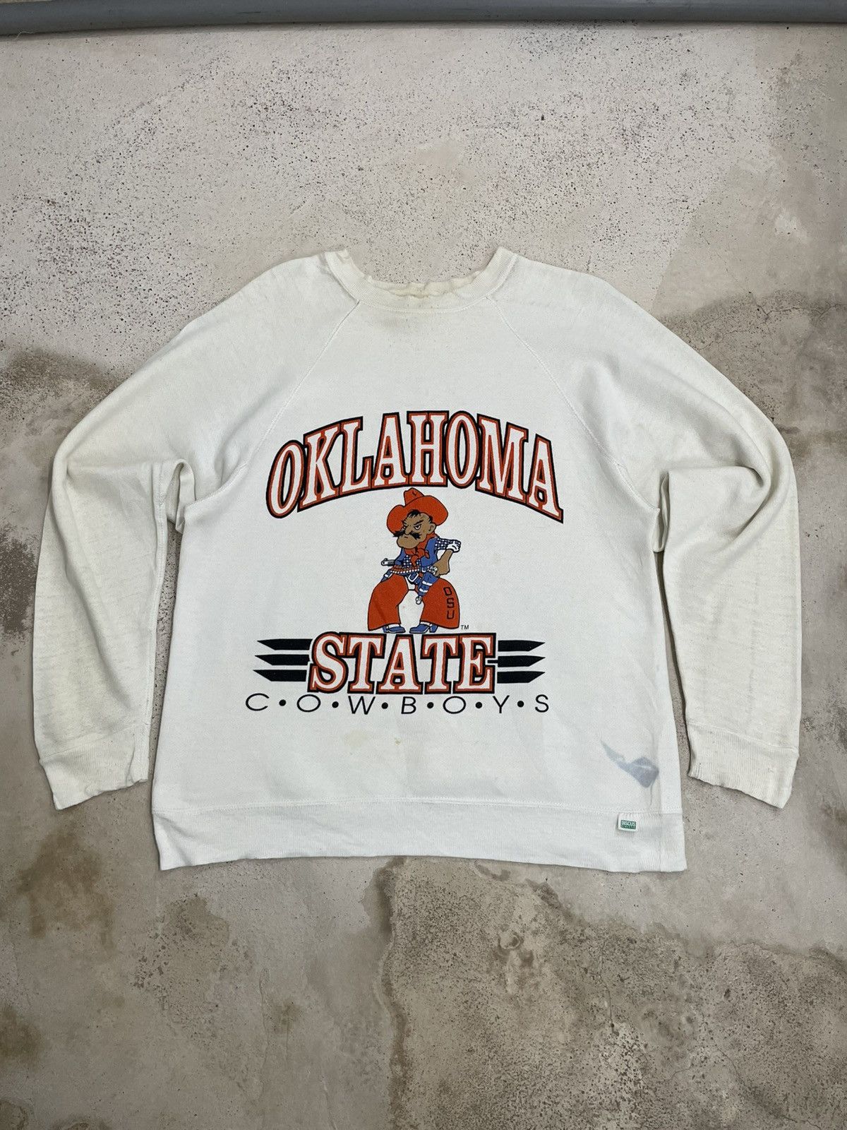 Vintage Vintage 90s Discus Athletic by Tultex Oklahoma Cowboys Size US M / EU 48-50 / 2 - 2 Thumbnail