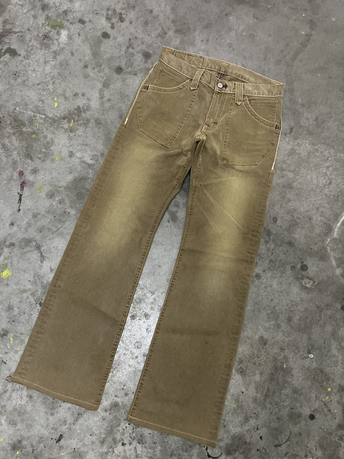 If Six Was Nine × Japanese Brand FLARED🔥BLUE WAY FADED DENIM JEAN MADE IN JAPAN Size US 29 - 5 Thumbnail