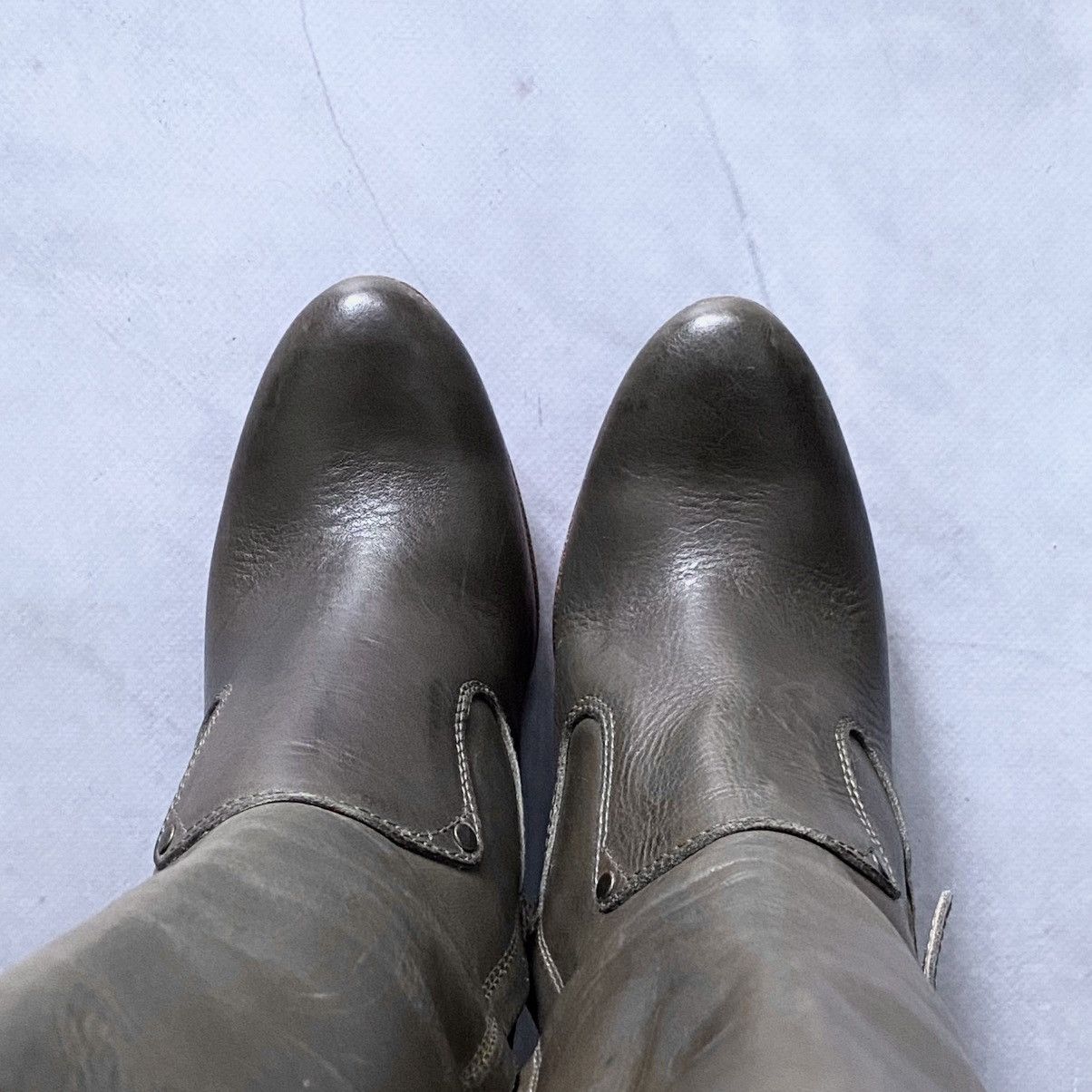 Diesel × Japanese Brand Vintage Diesel Style Lab Leather High Heels Boots Size US 6 / IT 36 - 7 Thumbnail
