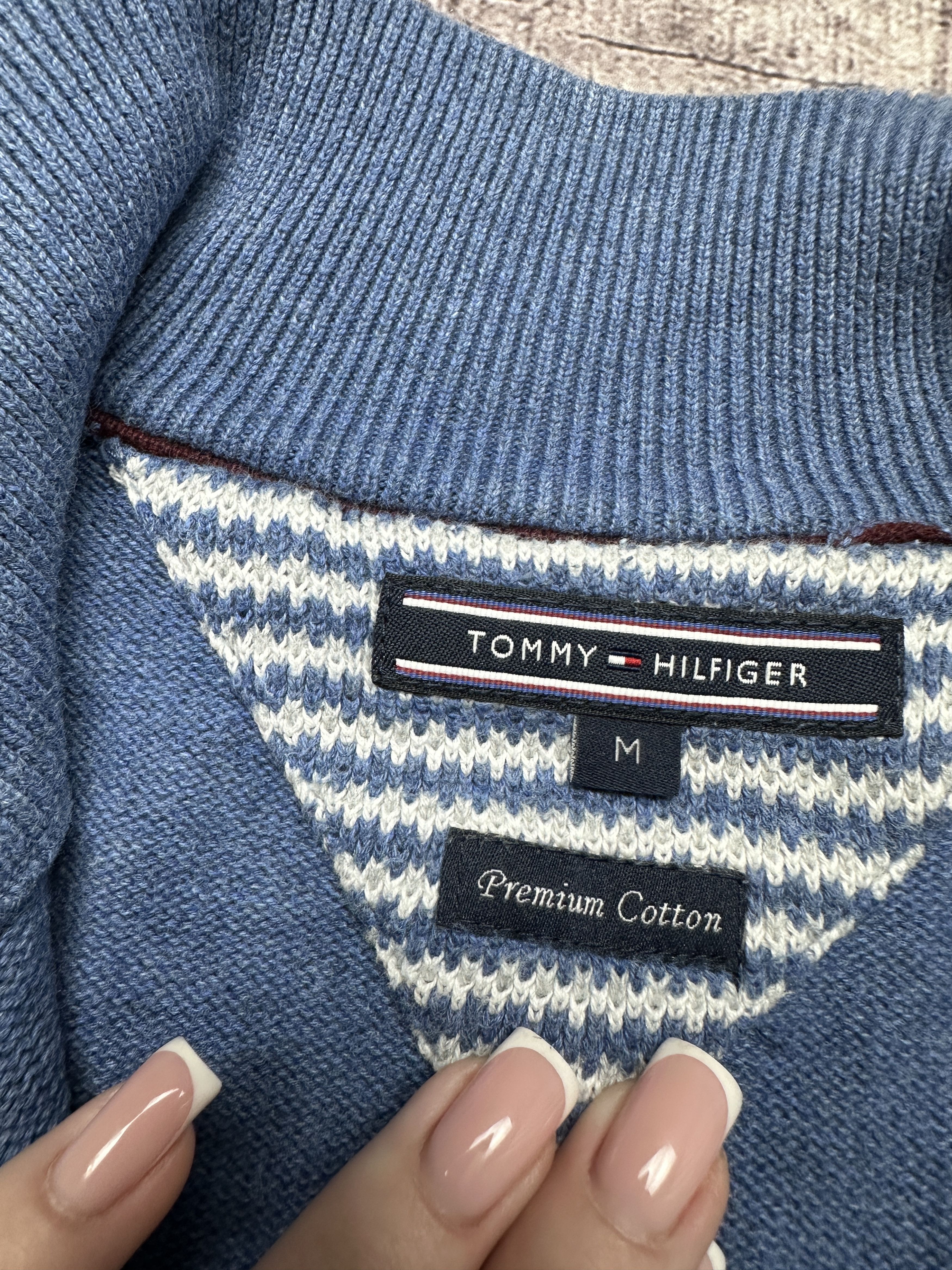 Tommy Hilfiger Tommy Hilfiger Vintage Mens 1\4 Zip Knit Sweater Size US M / EU 48-50 / 2 - 4 Thumbnail