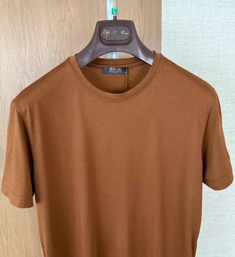 Loro Piana Loro Piana Round Neck Short Sleeve T-Shirt Size US L / EU 52-54 / 3 - 1 Thumbnail