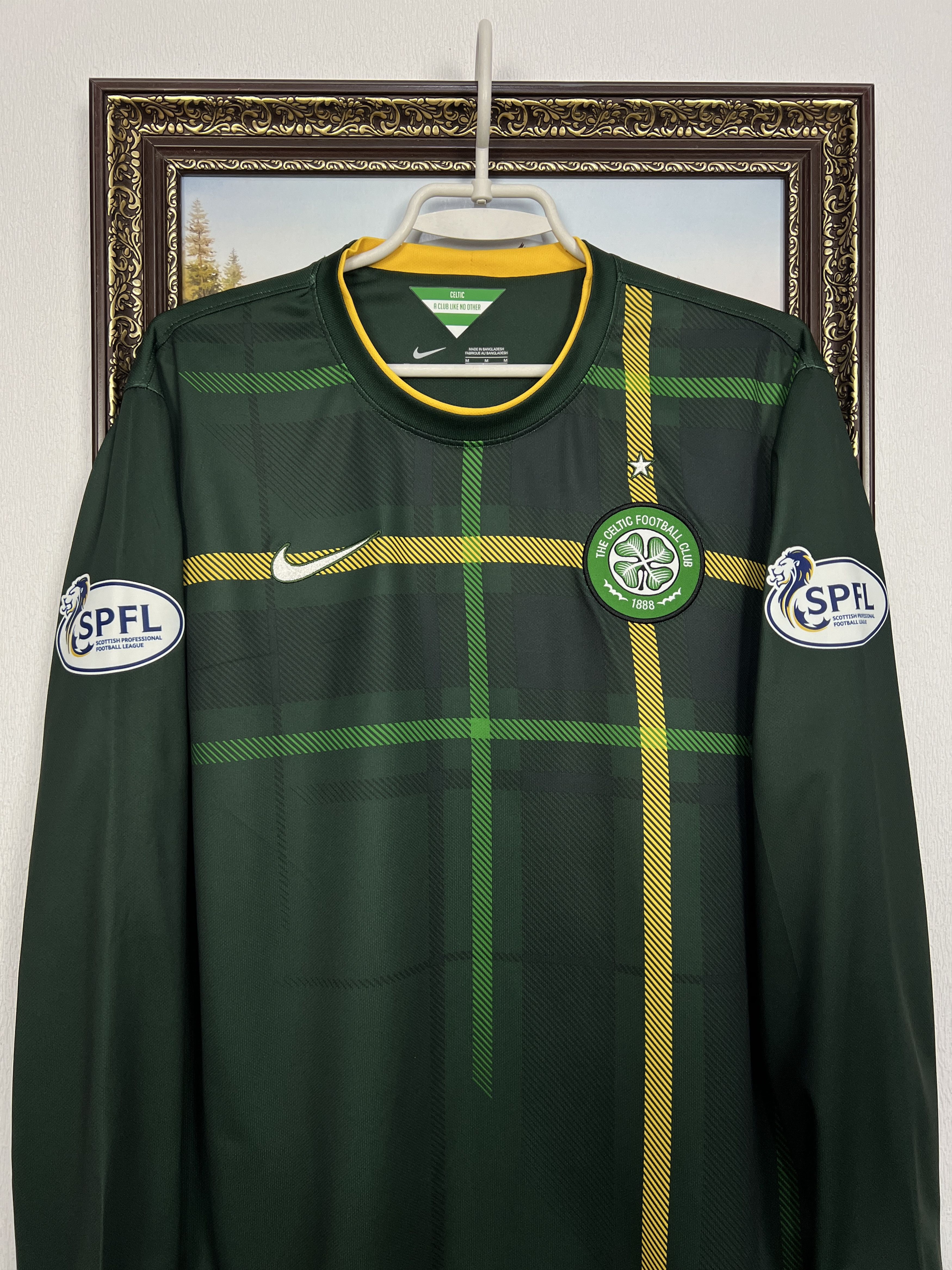 Nike Celtic football shirt Player Issue Long Sleeve Jersey Trikot Size US M / EU 48-50 / 2 - 2 Thumbnail