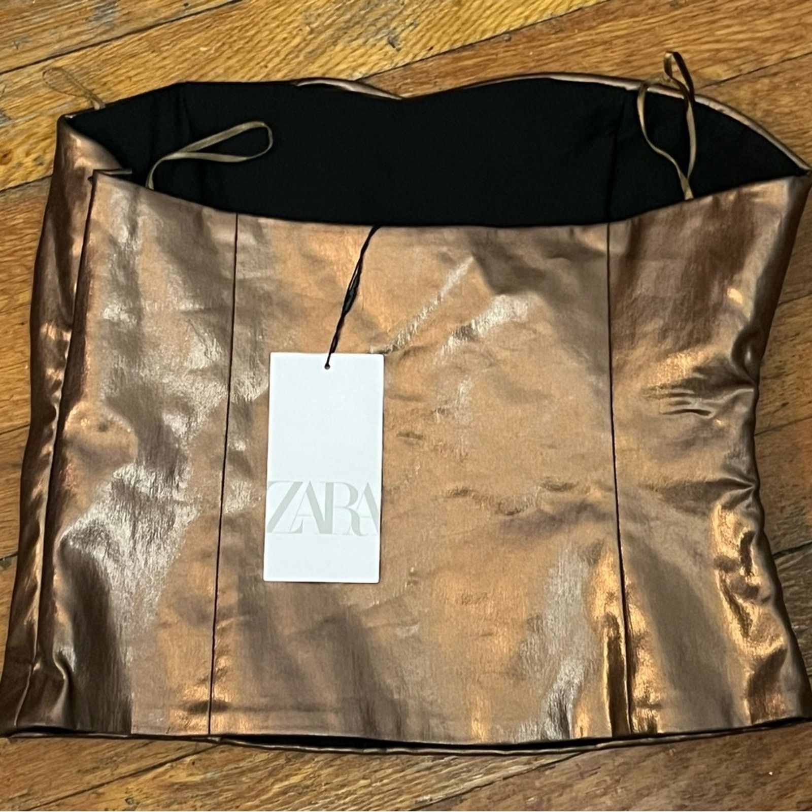 Zara Nwt-Zara-Metallic Corset Top-M Size M / US 6-8 / IT 42-44 - 6 Thumbnail