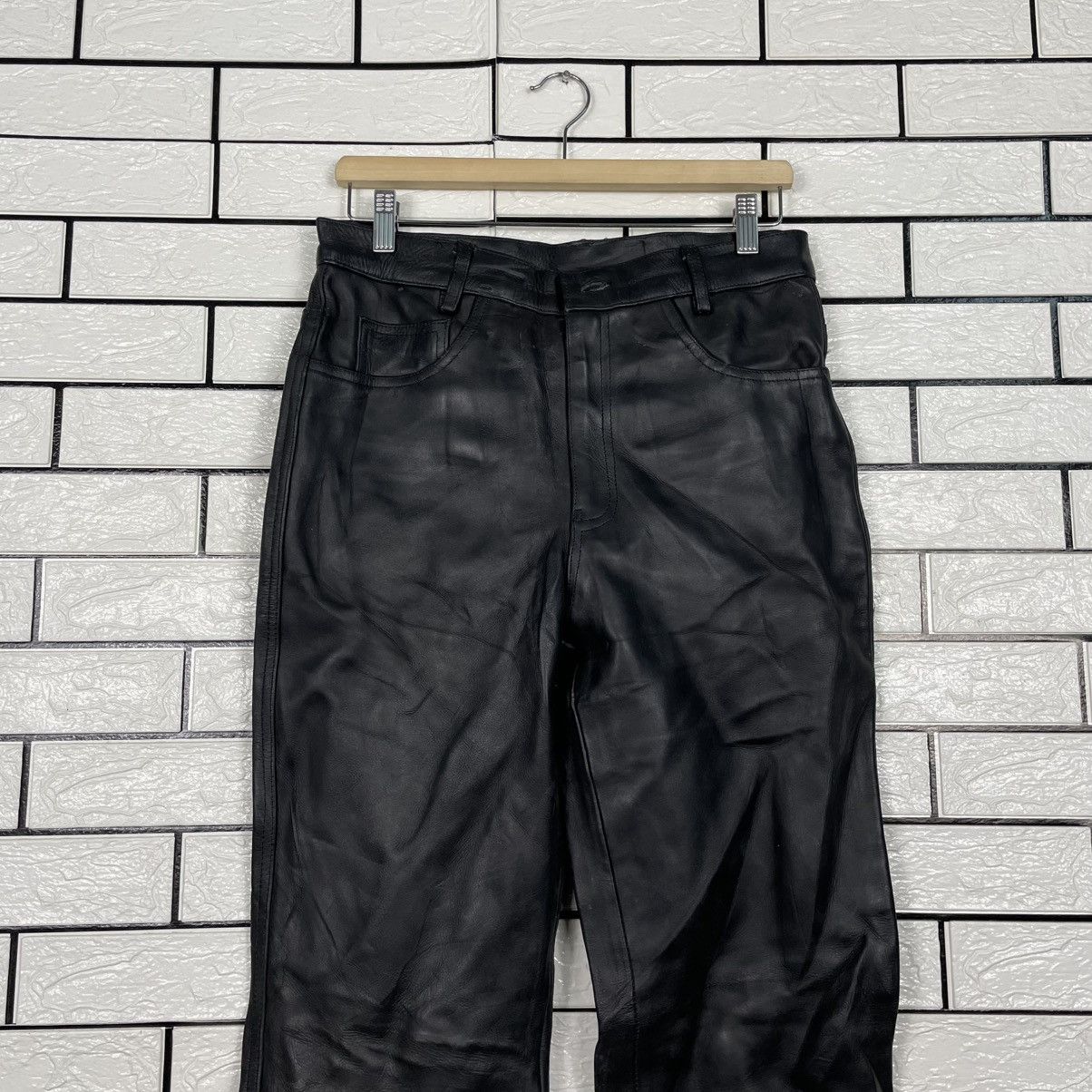 Japanese Brand Horn Work Motorcycle Riding Leather Pant Size US 32 / EU 48 - 3 Thumbnail