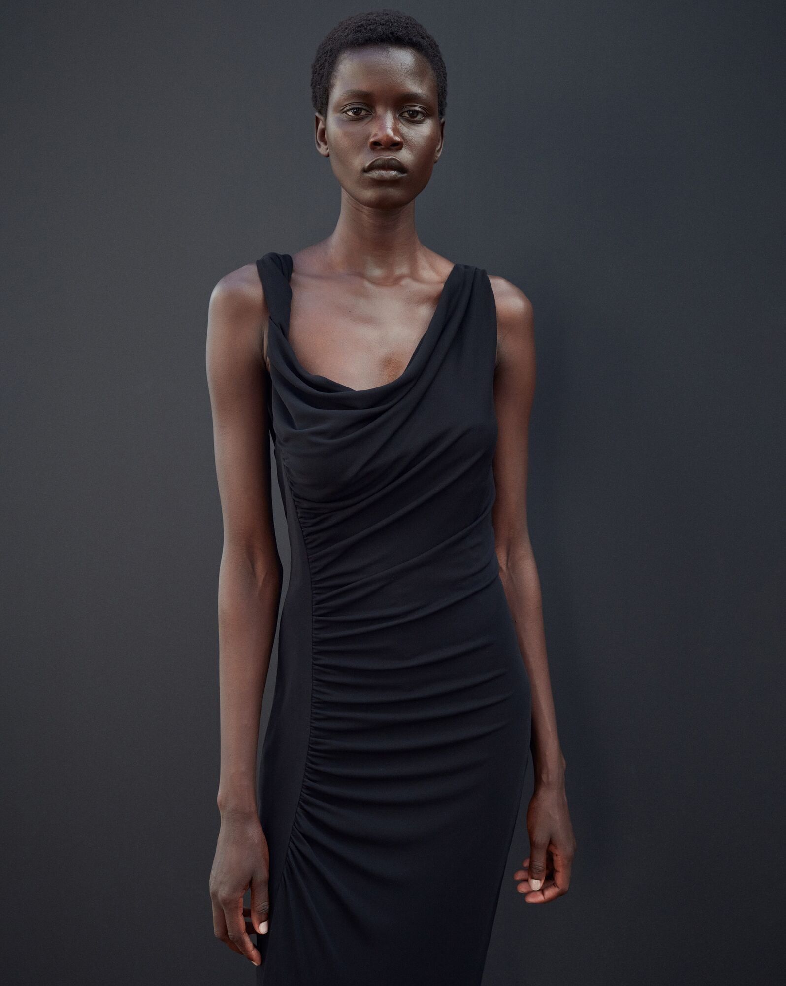 Saint Laurent Paris o1bcso1str1124 Dress in Black Size M / US 6-8 / IT 42-44 - 3 Thumbnail