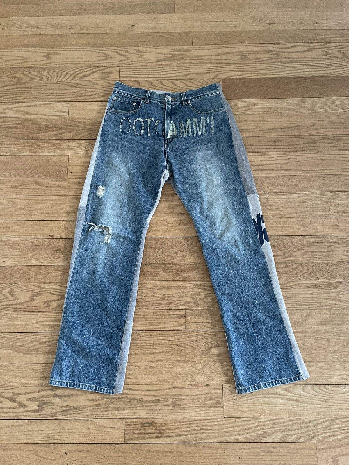 Undercover Undercover “IMMADTOO” Hybrid Denim Size US 29 - 2 Thumbnail