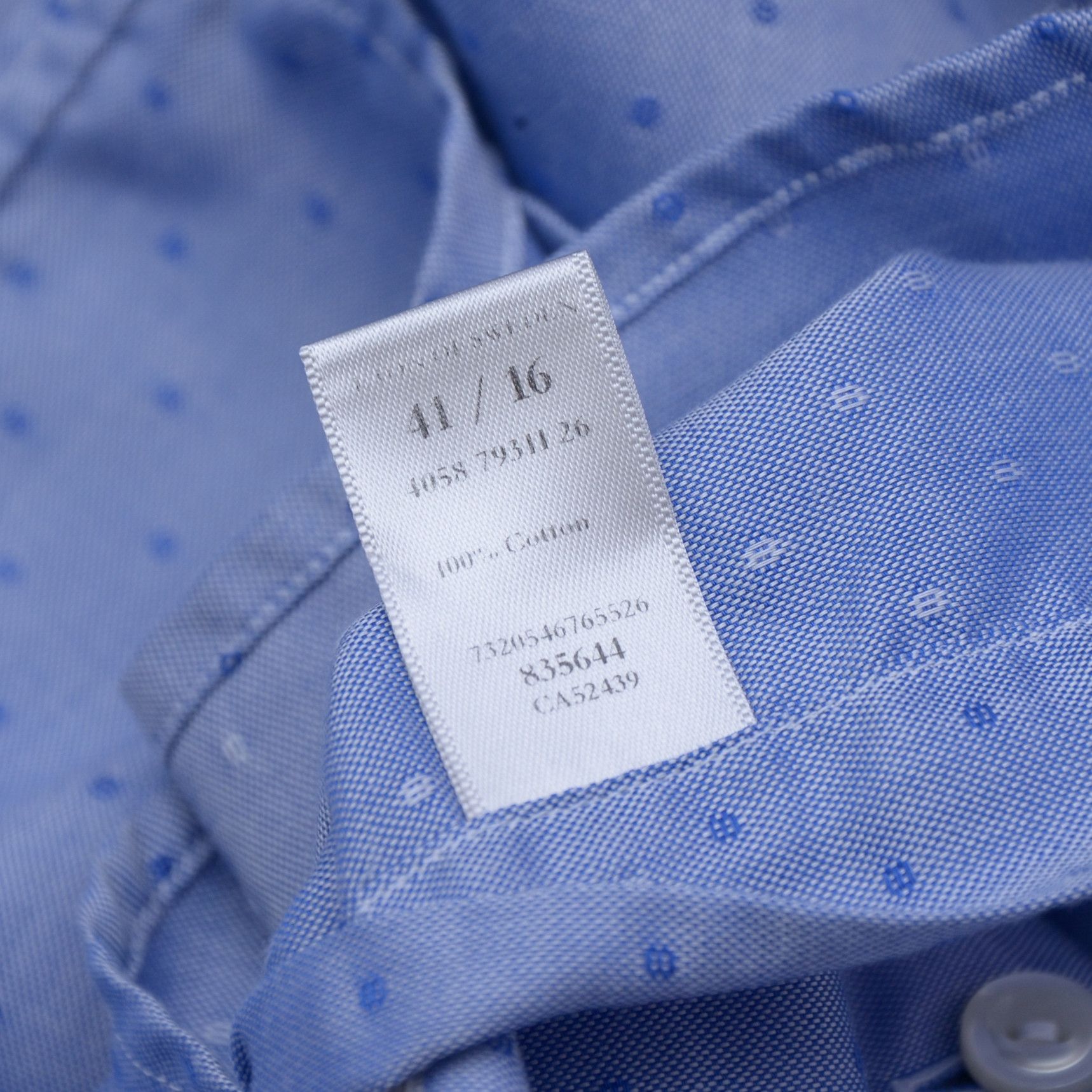 Eton Eton Contemporary Shirt Navy Blue Polka Dot size 41 Slim Size US L / EU 52-54 / 3 - 8 Thumbnail