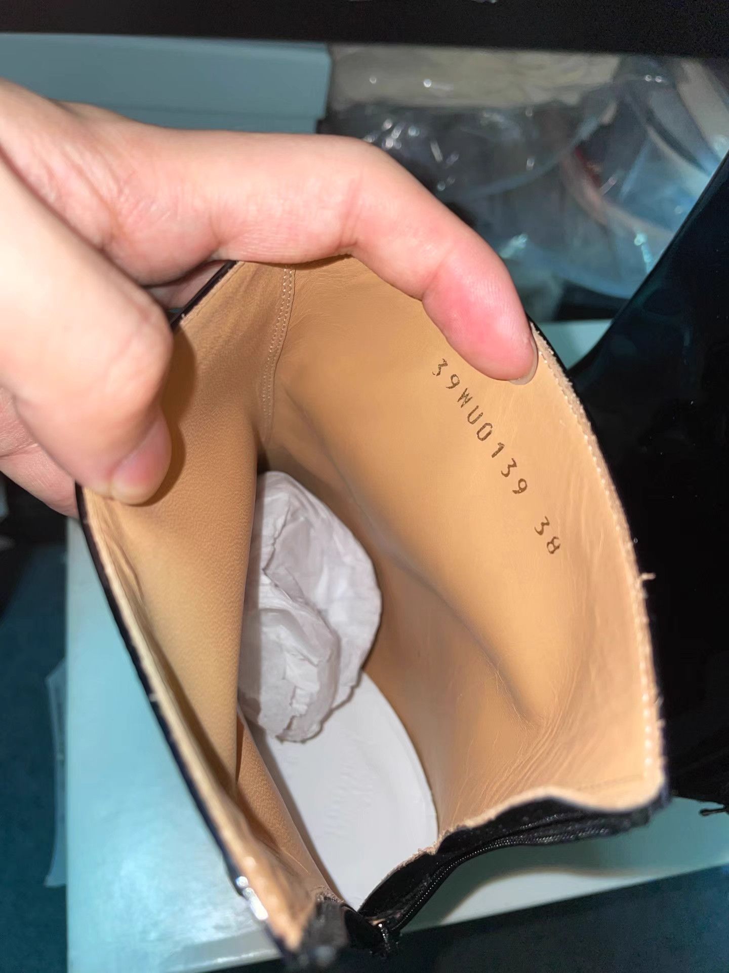 Maison Margiela Maison Margiela Patent Leather Ankle Boots K6 Size US 8 / IT 38 - 9 Thumbnail