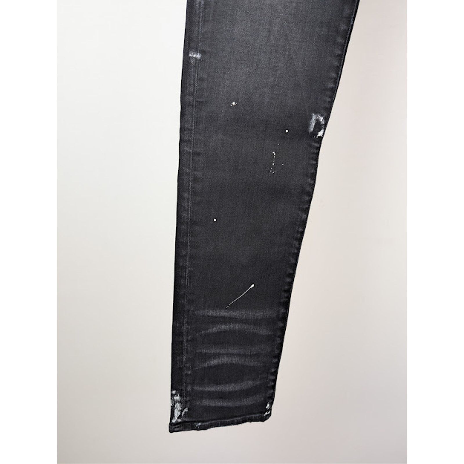 Amiri o1rshd1 MA Drip Skinny Denim Jeans in Aged Black Size US 31 - 9 Thumbnail