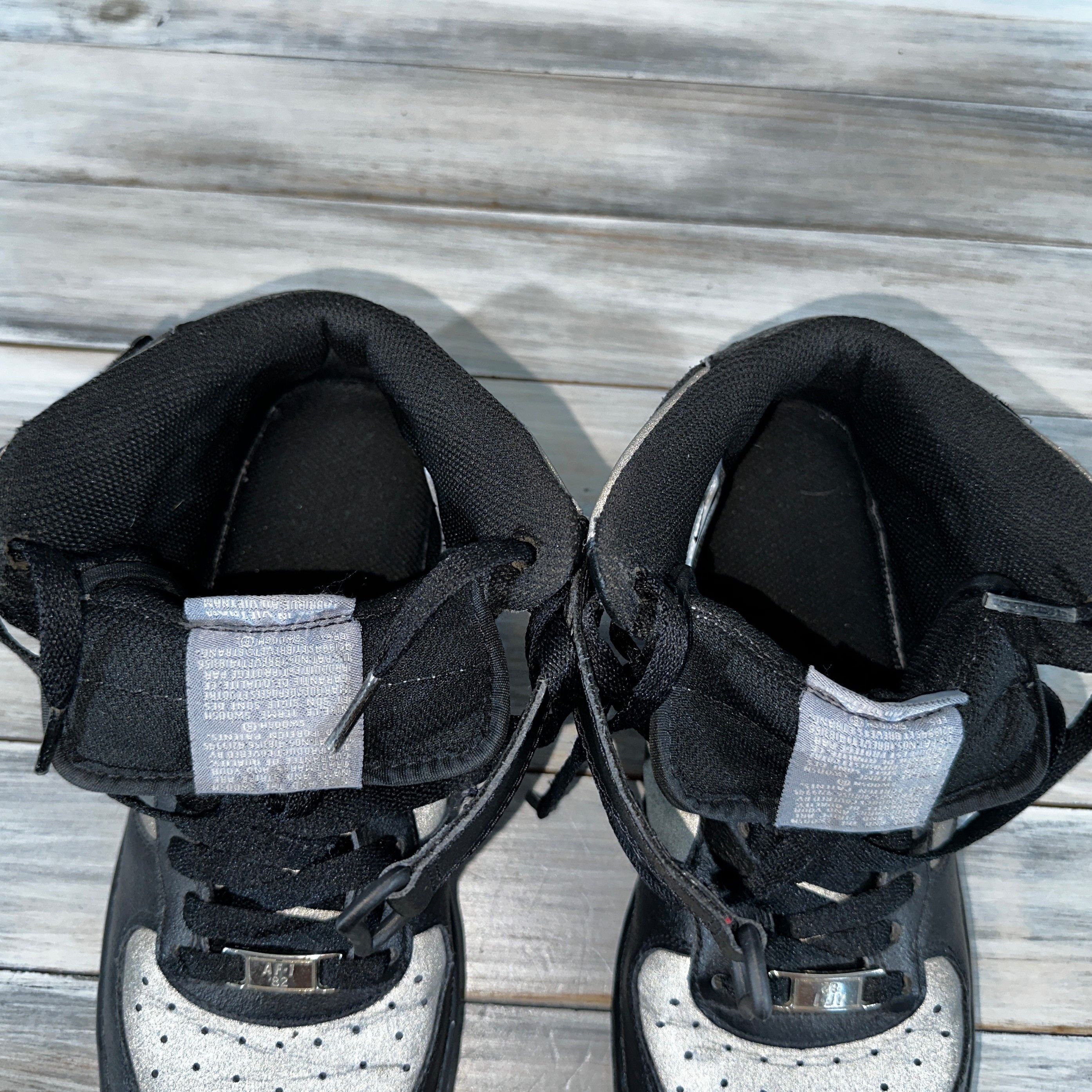 Nike Nike Air Force 1 Mid GS Black Stealth Young Unisex Sneakers Size US 5.5 / EU 38 - 21 Thumbnail